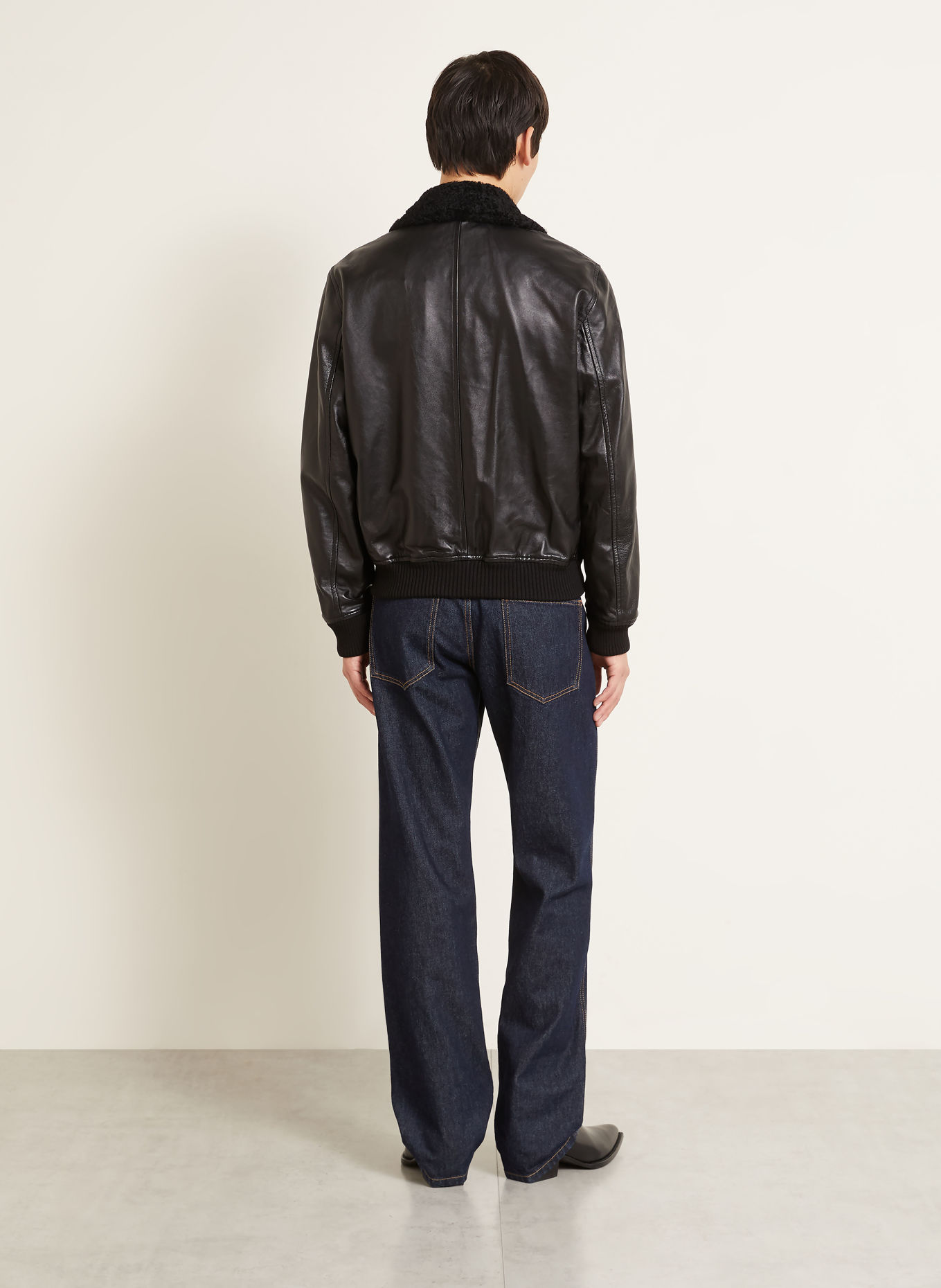 ISABEL MARANT BOWY Leather Jacket: BLACK
