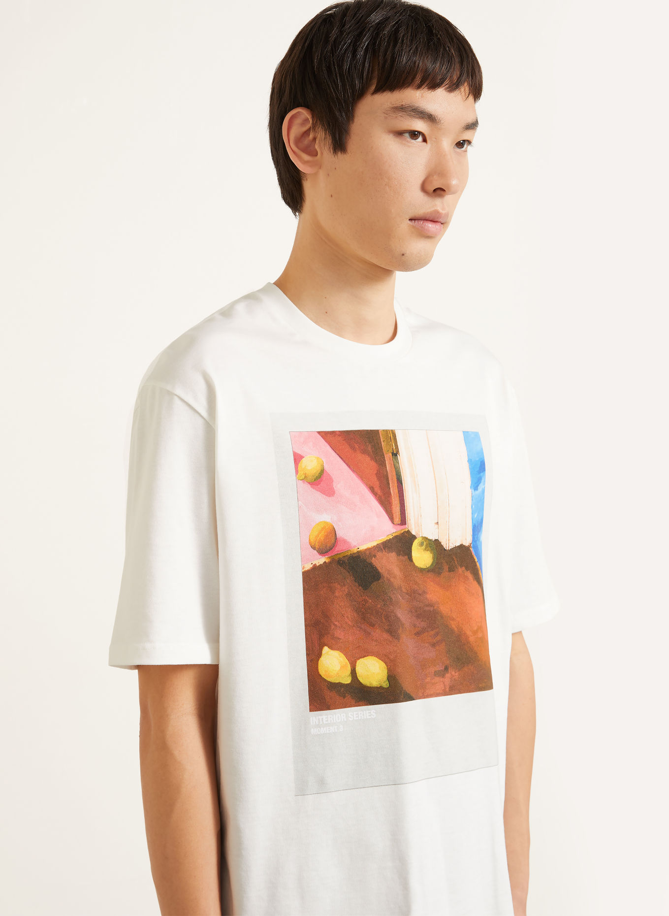 JIL SANDER T-shirt: VIT / ROSA / BLÅ
