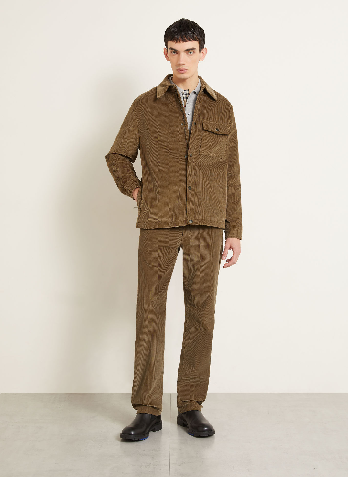 BURBERRY Cord-overjacket DALEWOOD: BRUN