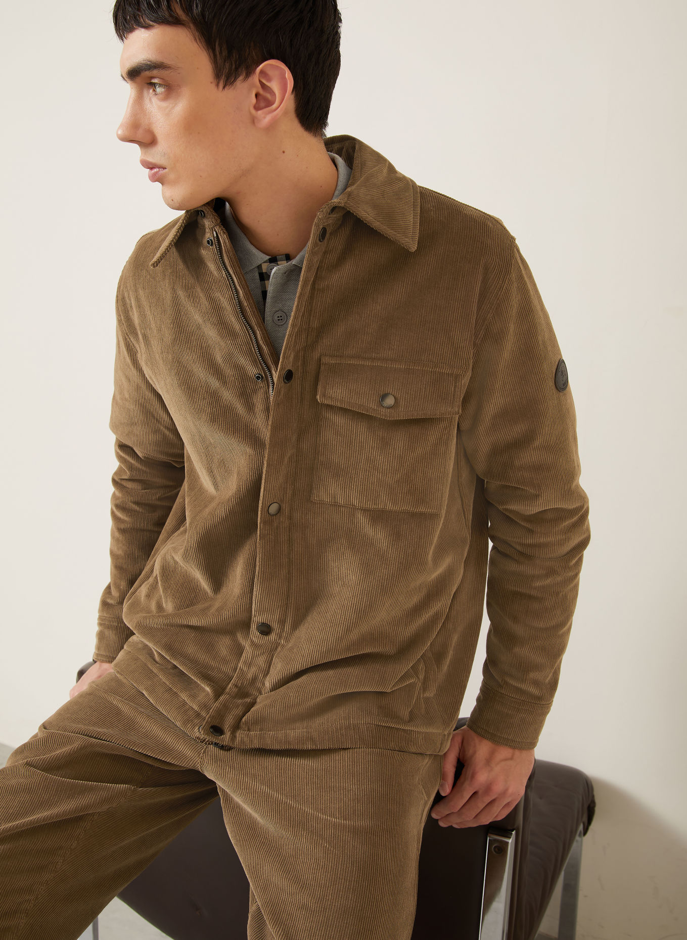BURBERRY Cord-overjacket DALEWOOD: BRUN