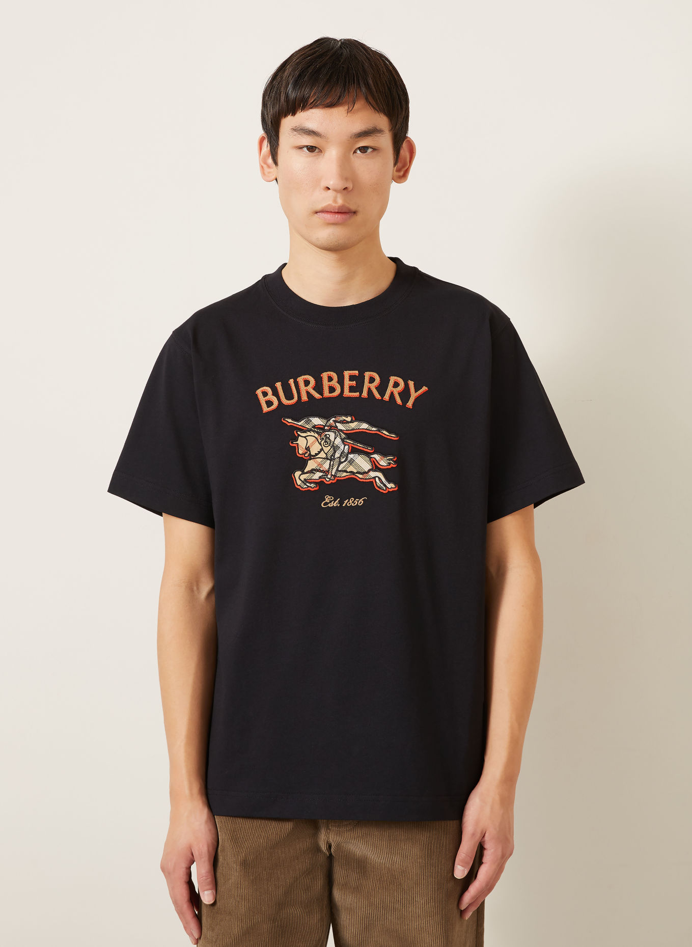 BURBERRY Tričko RYAN: ČERNÁ