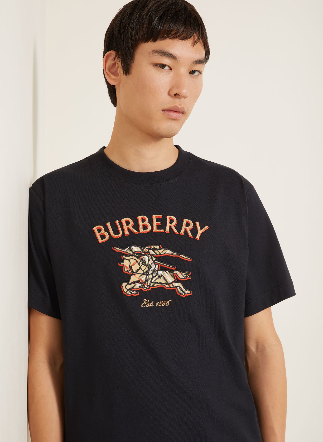 BURBERRY Tričko RYAN: ČERNÁ