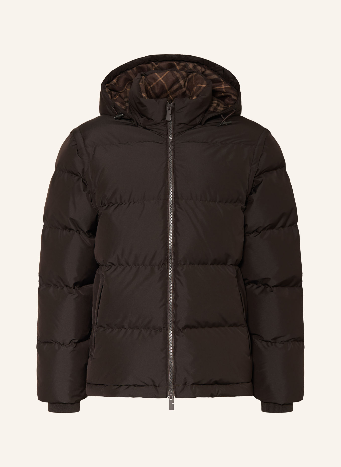 BURBERRY Daunenjacke BIDEFORD mit abnehmbarer Kapuze: SCHWARZ
