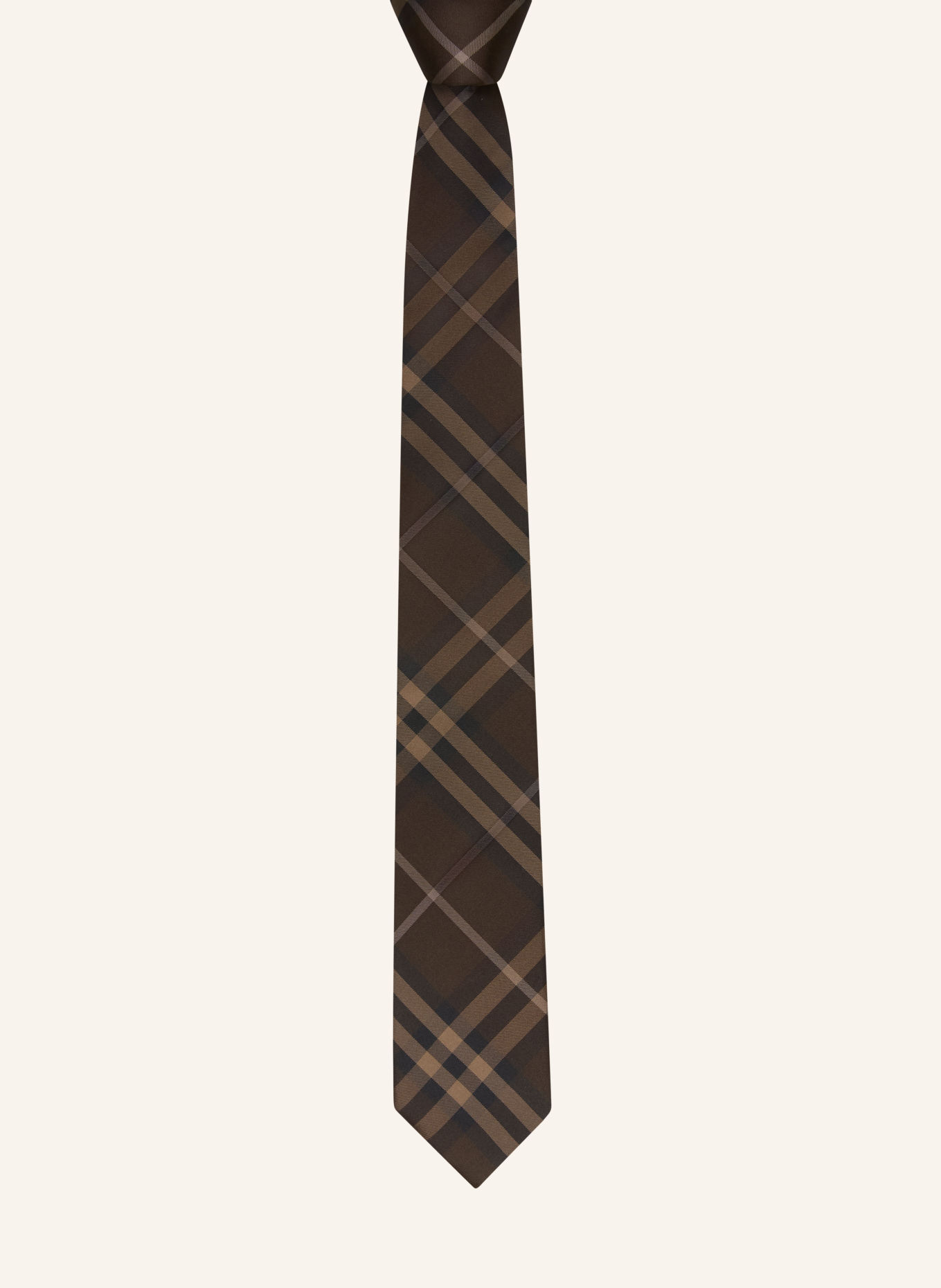 BURBERRY MANSTON Tie: DARK BROWN / LIGHT BROWN