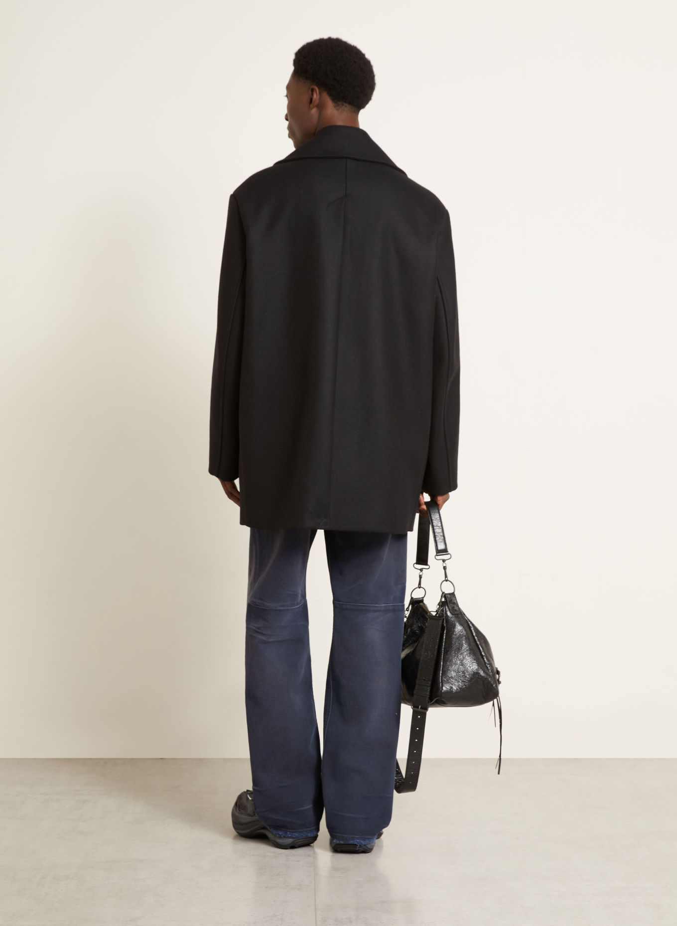BALENCIAGA Jeans Regular Fit: 8074 NAVY/DIRTY DARK BLUE
