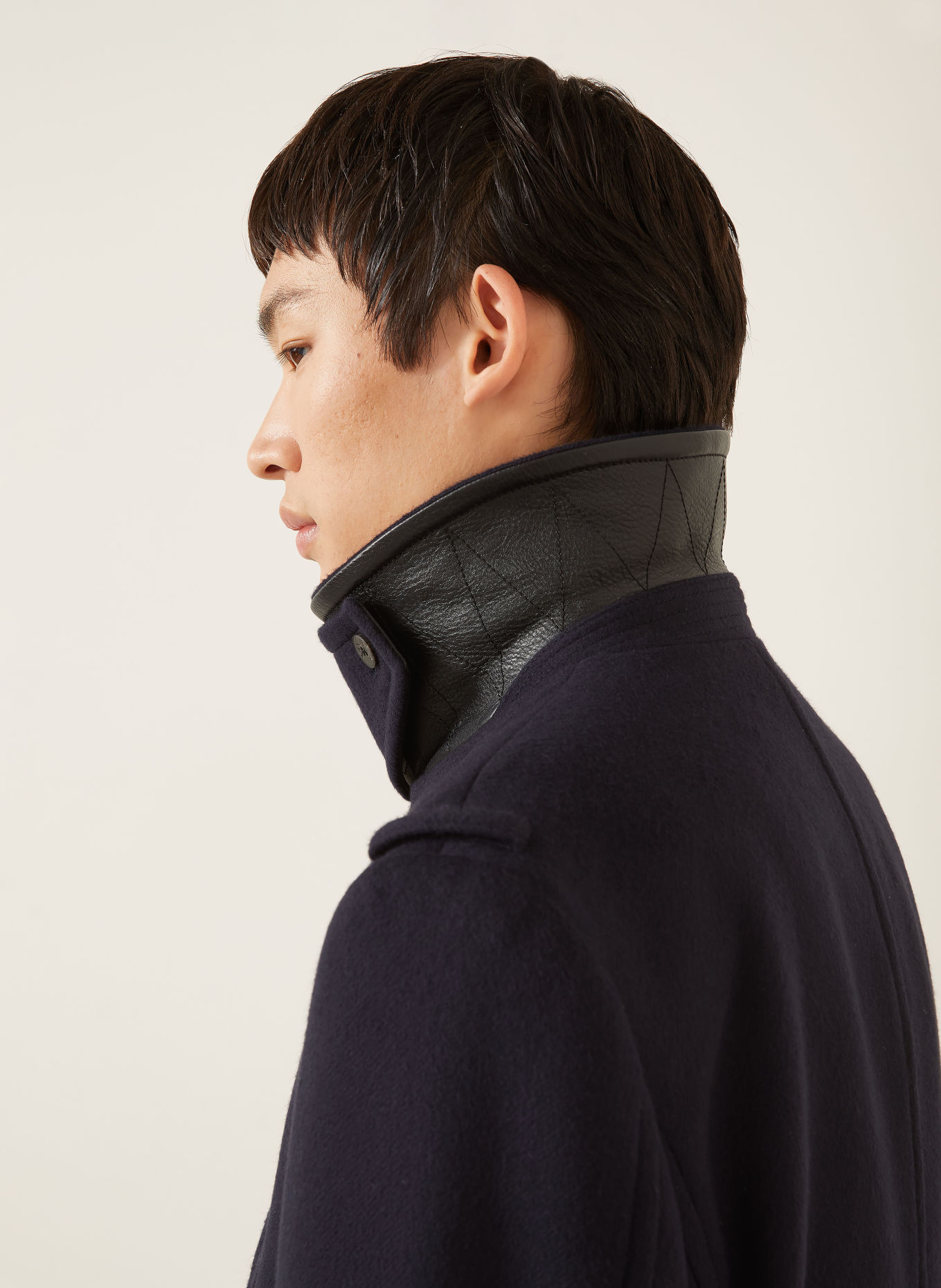 BURBERRY ROCKLEY Pea coat: DARK BLUE
