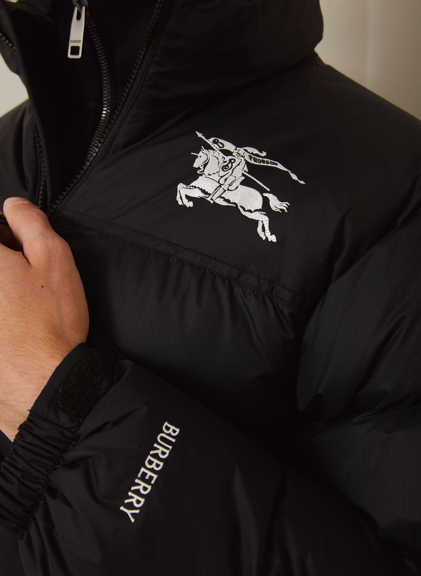 BURBERRY Daunenjacke HIGHLANDS: SCHWARZ