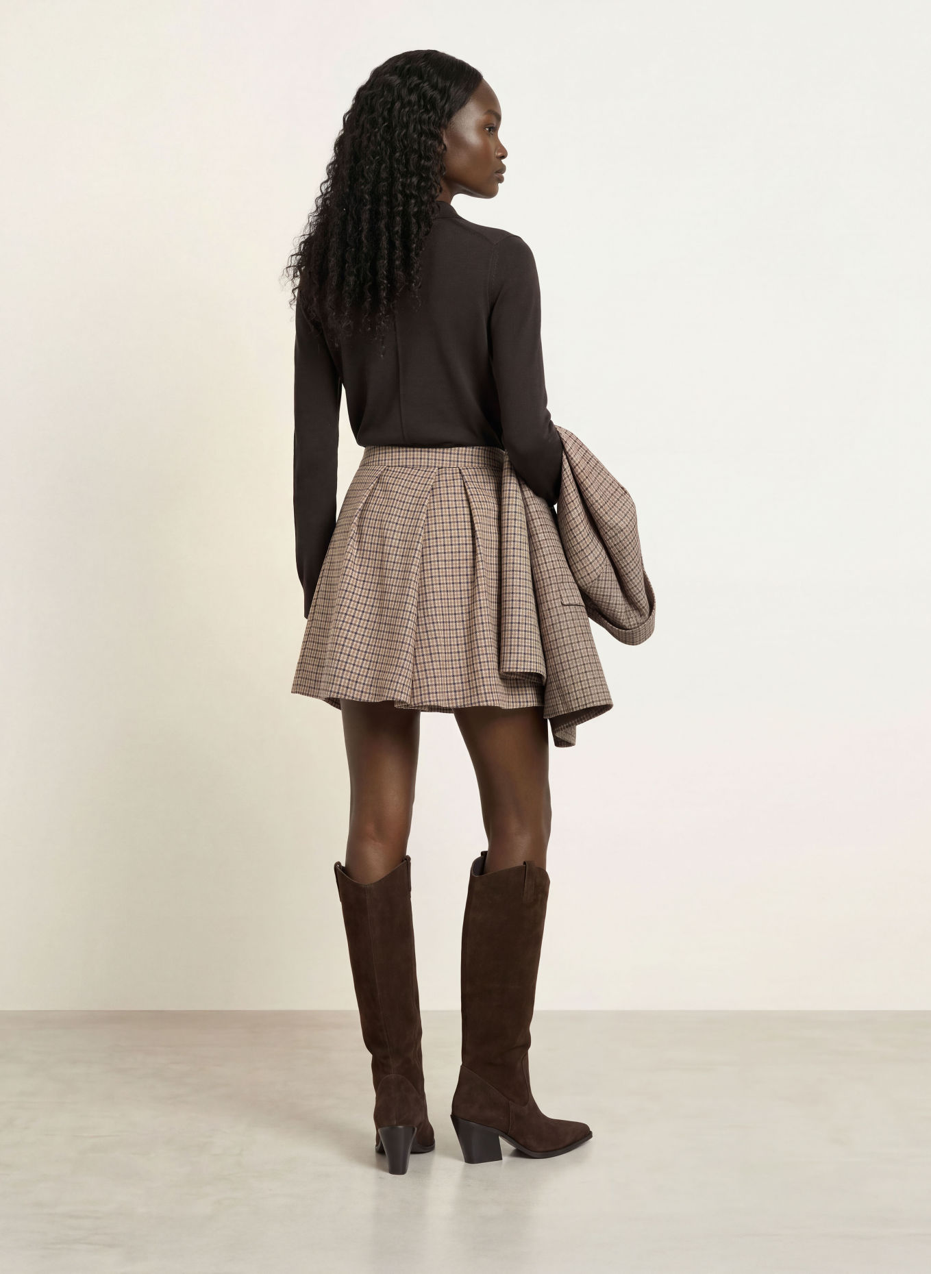 DRYKORN Jupe FAEVEN: BEIGE / CHAMEAU / MARRON
