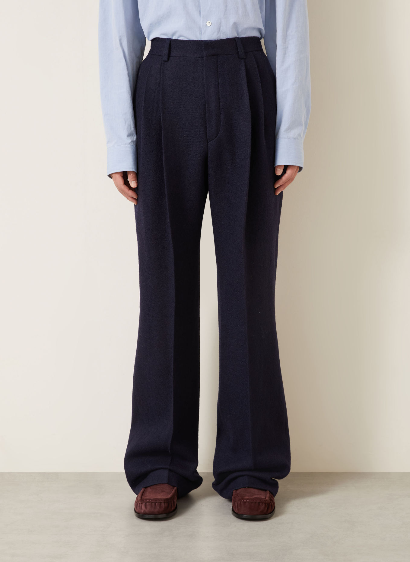 DRIES VAN NOTEN Chino PANROM Regular Fit: DONKERBLAUW