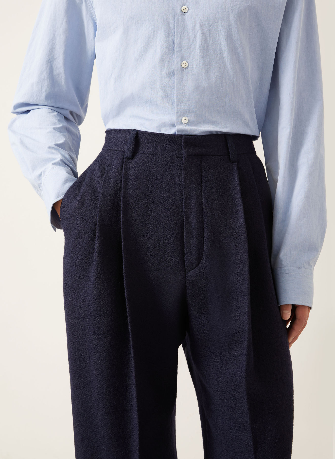 DRIES VAN NOTEN Chino PANROM Regular Fit: DONKERBLAUW