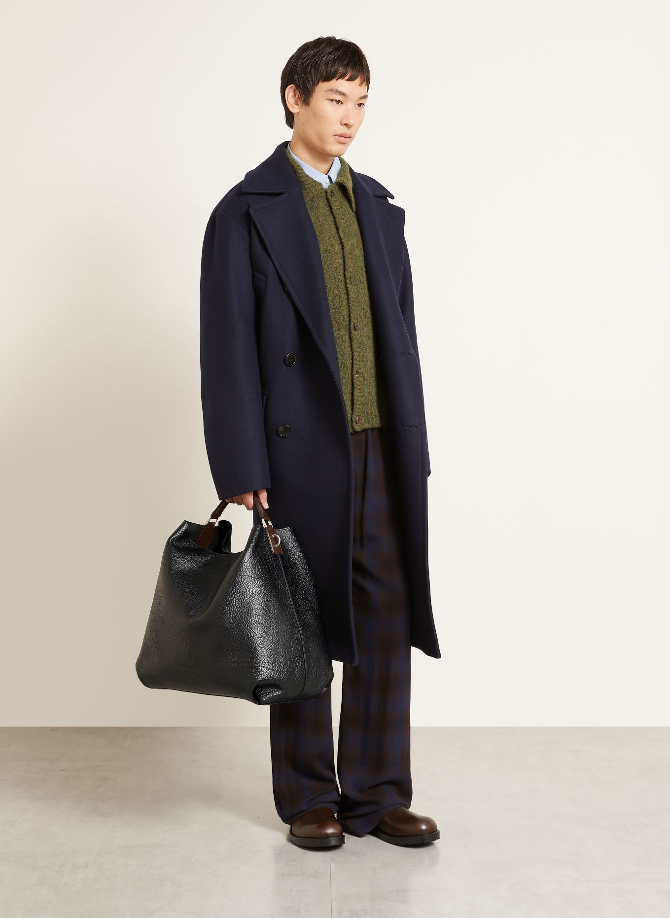 DRIES VAN NOTEN Shoppers: ZWART / ZILVER / MARRON FONCÉ