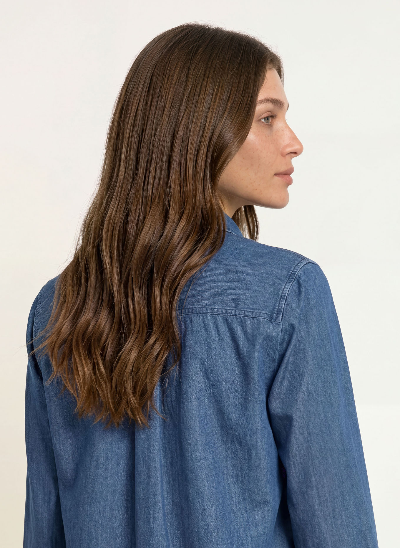ROBERT FRIEDMAN Chemise en jean: BLEU FONCÉ