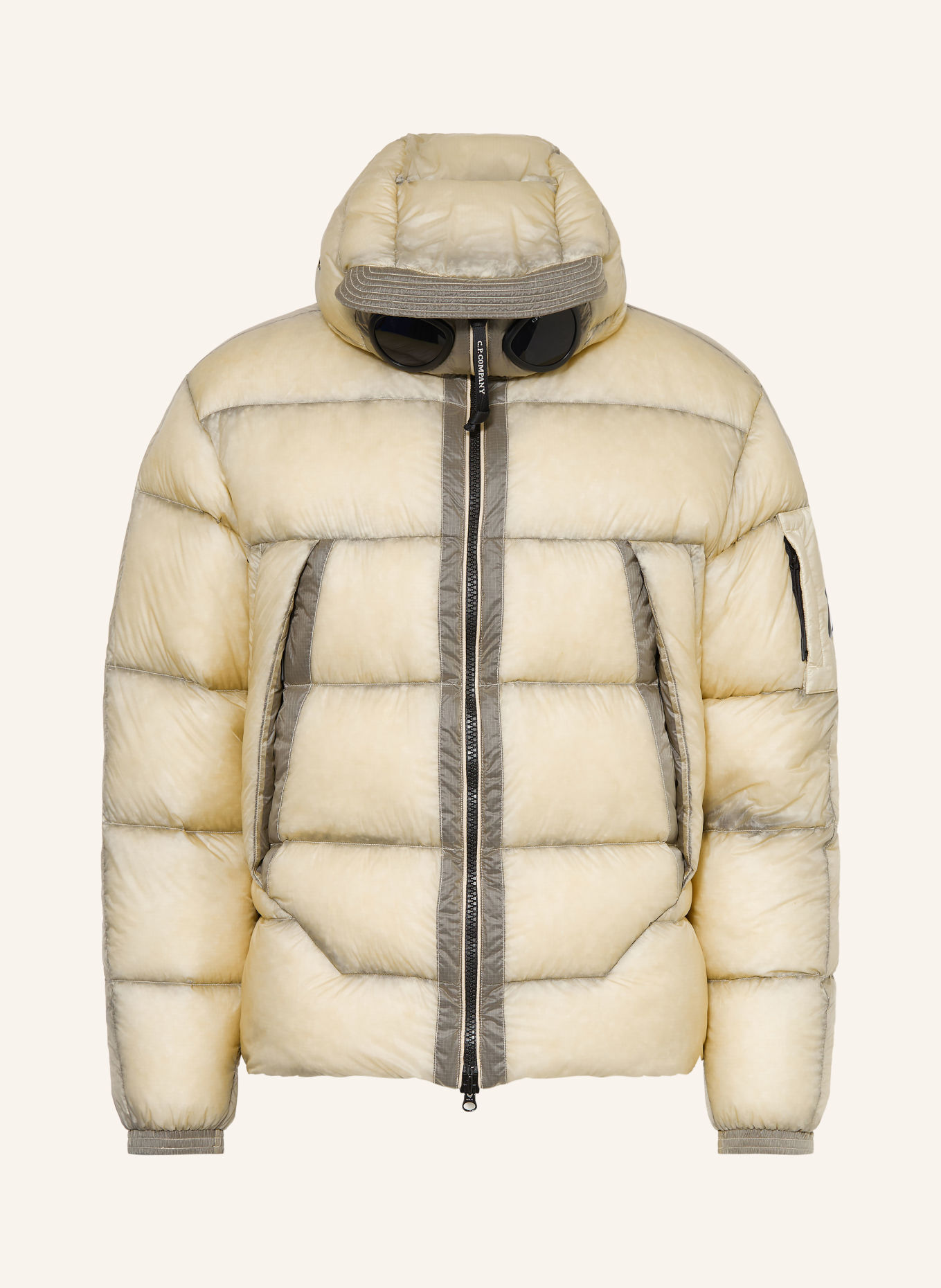 C.P. COMPANY Down jacket: LIGHT YELLOW