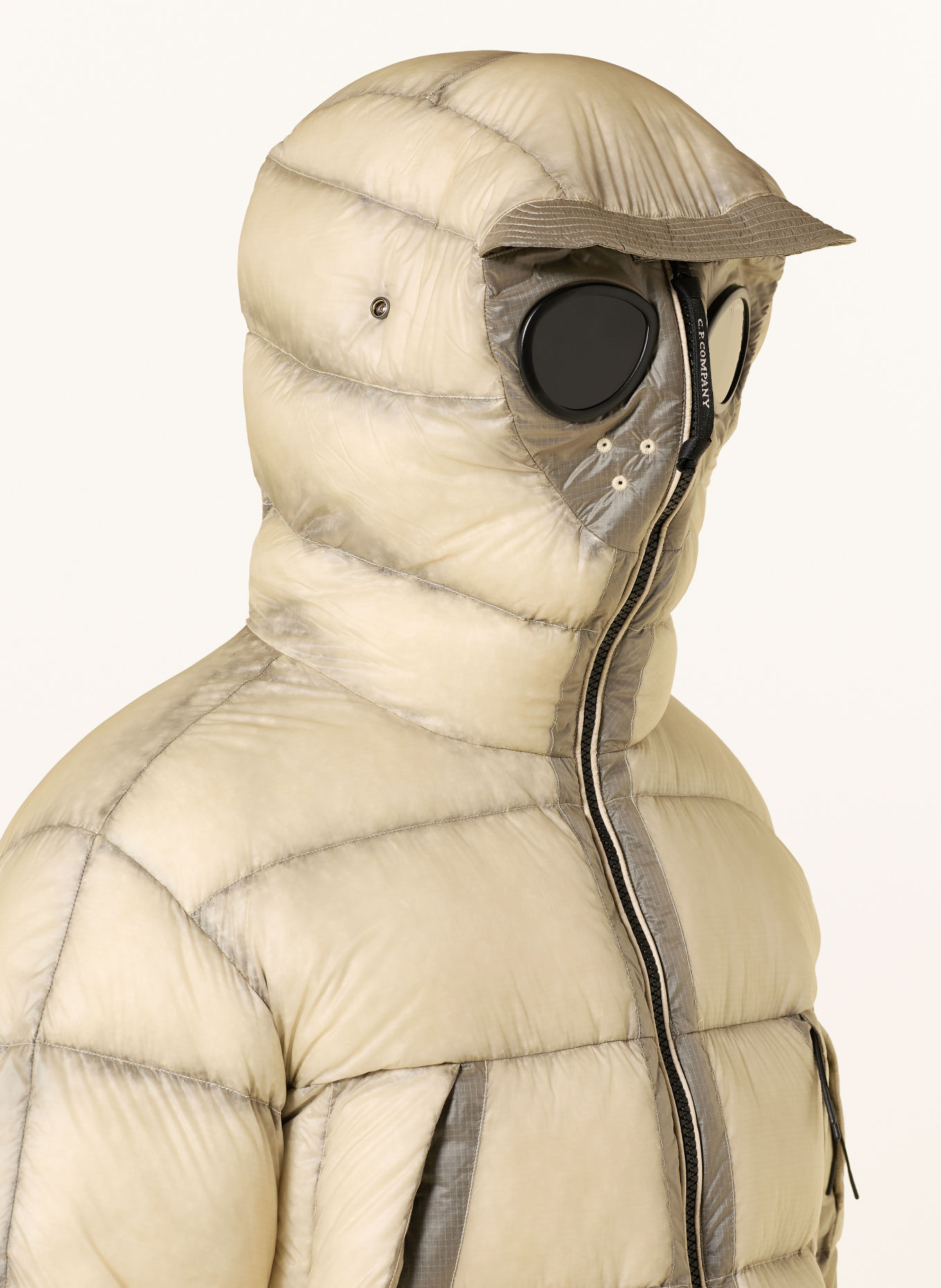 C.P. COMPANY Down jacket: LIGHT YELLOW