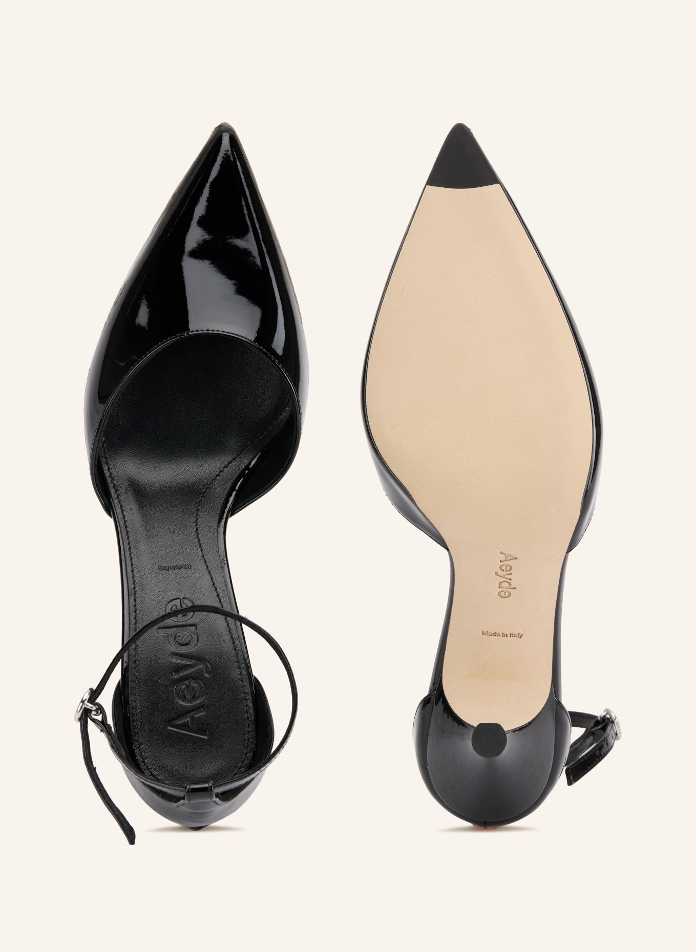Aeyde CASSANDRA Slingback Pumps: BLACK