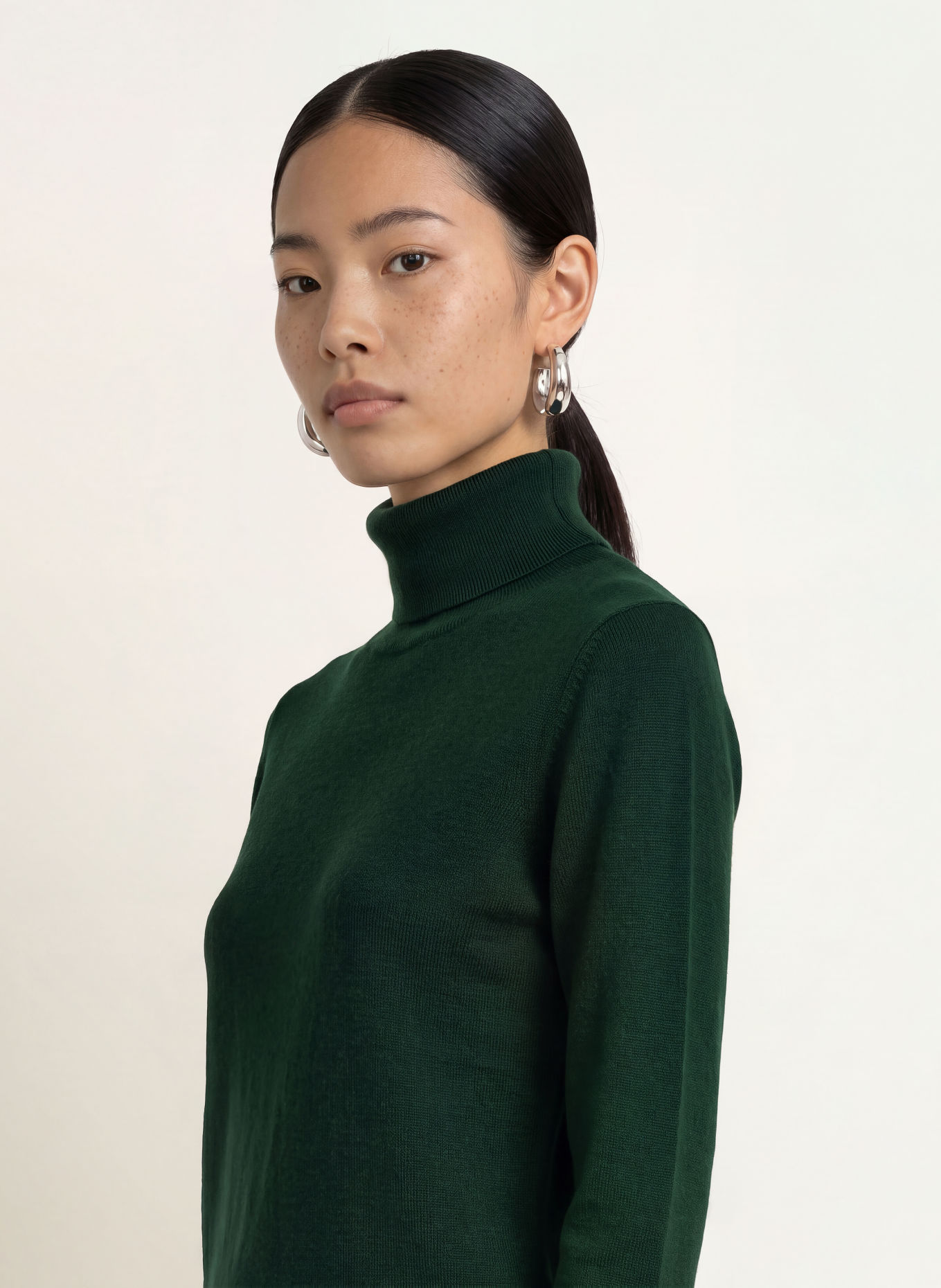 MORE & MORE Turtleneck sweater: DARK GREEN