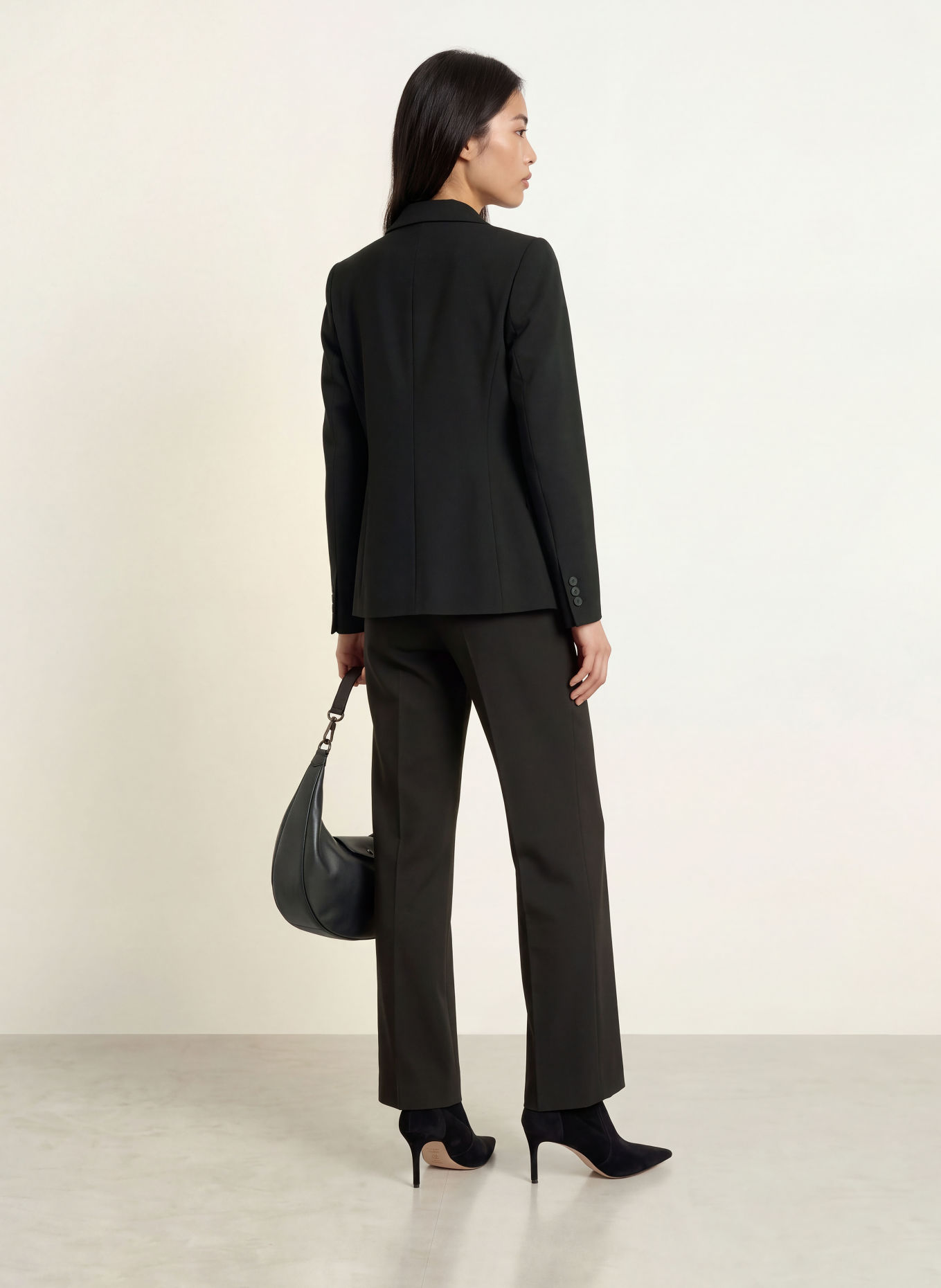 MORE & MORE Marlenehose: SCHWARZ