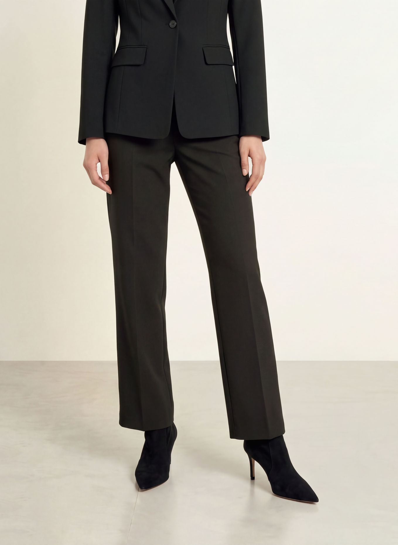 MORE & MORE Marlenehose: SCHWARZ