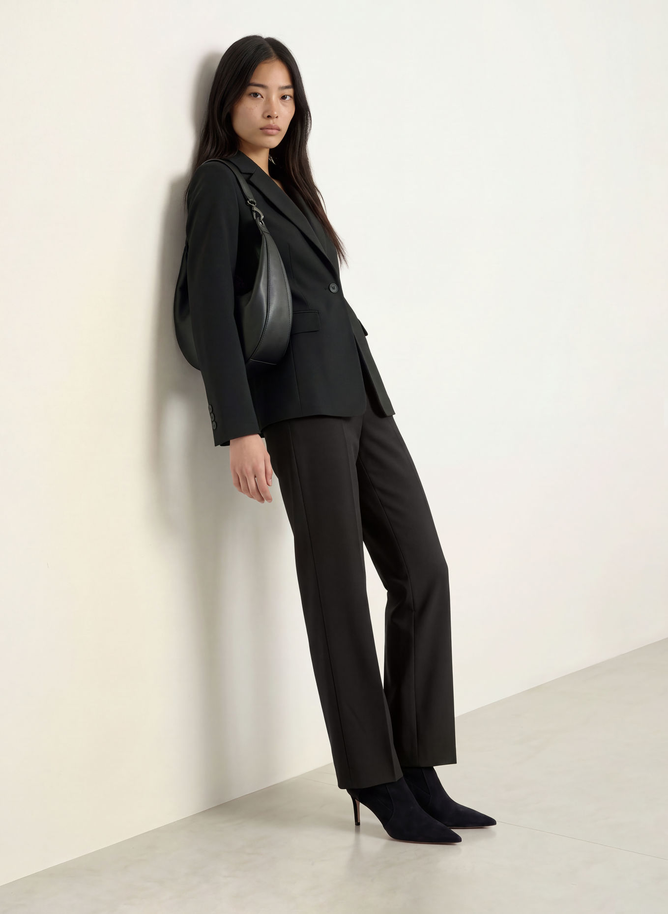 MORE & MORE Marlenehose: SCHWARZ