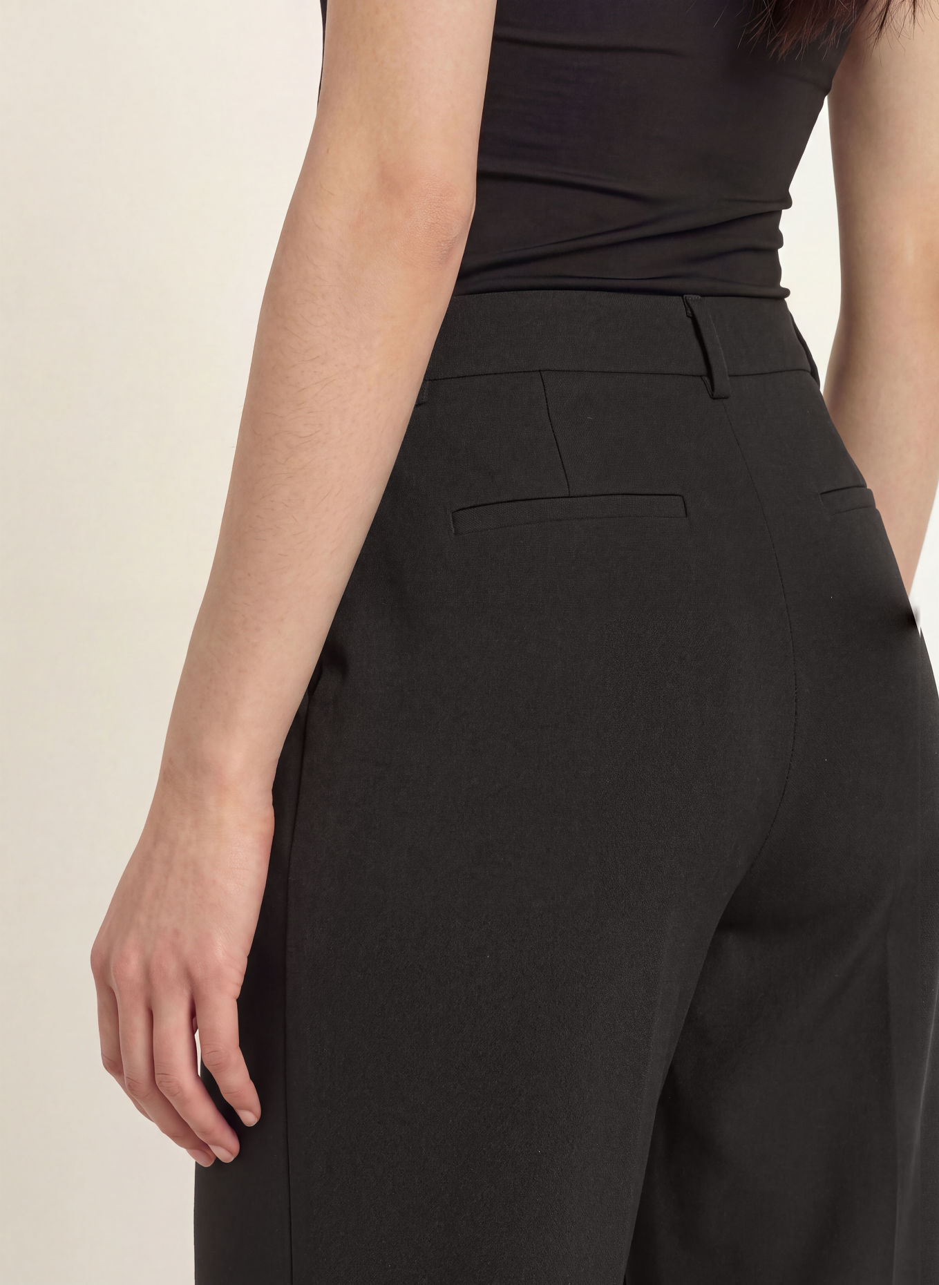 MORE & MORE Marlenehose: SCHWARZ