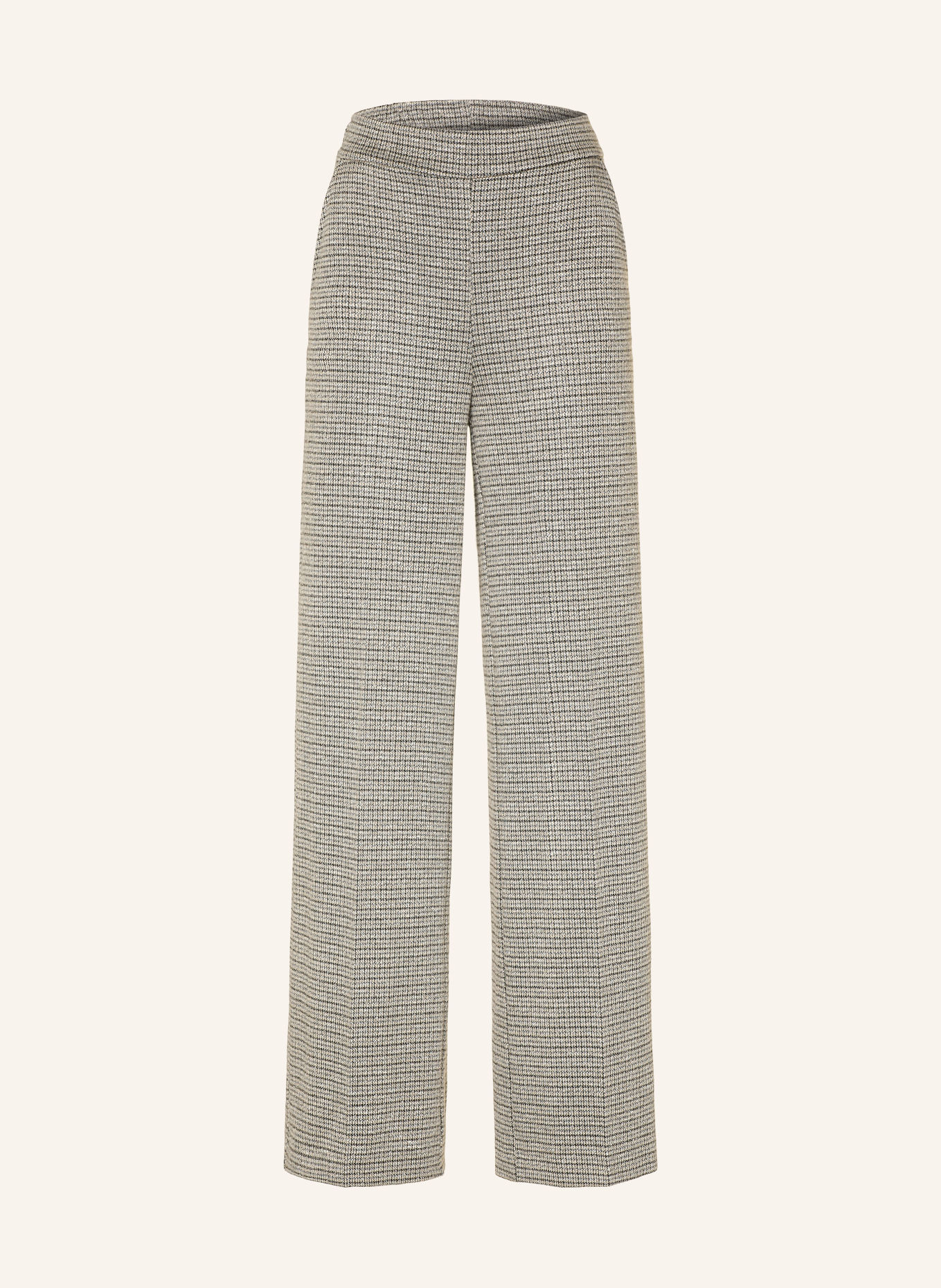 MORE & MORE Pantalon palazzo en jersey: BEIGE / GRIS / NOIR