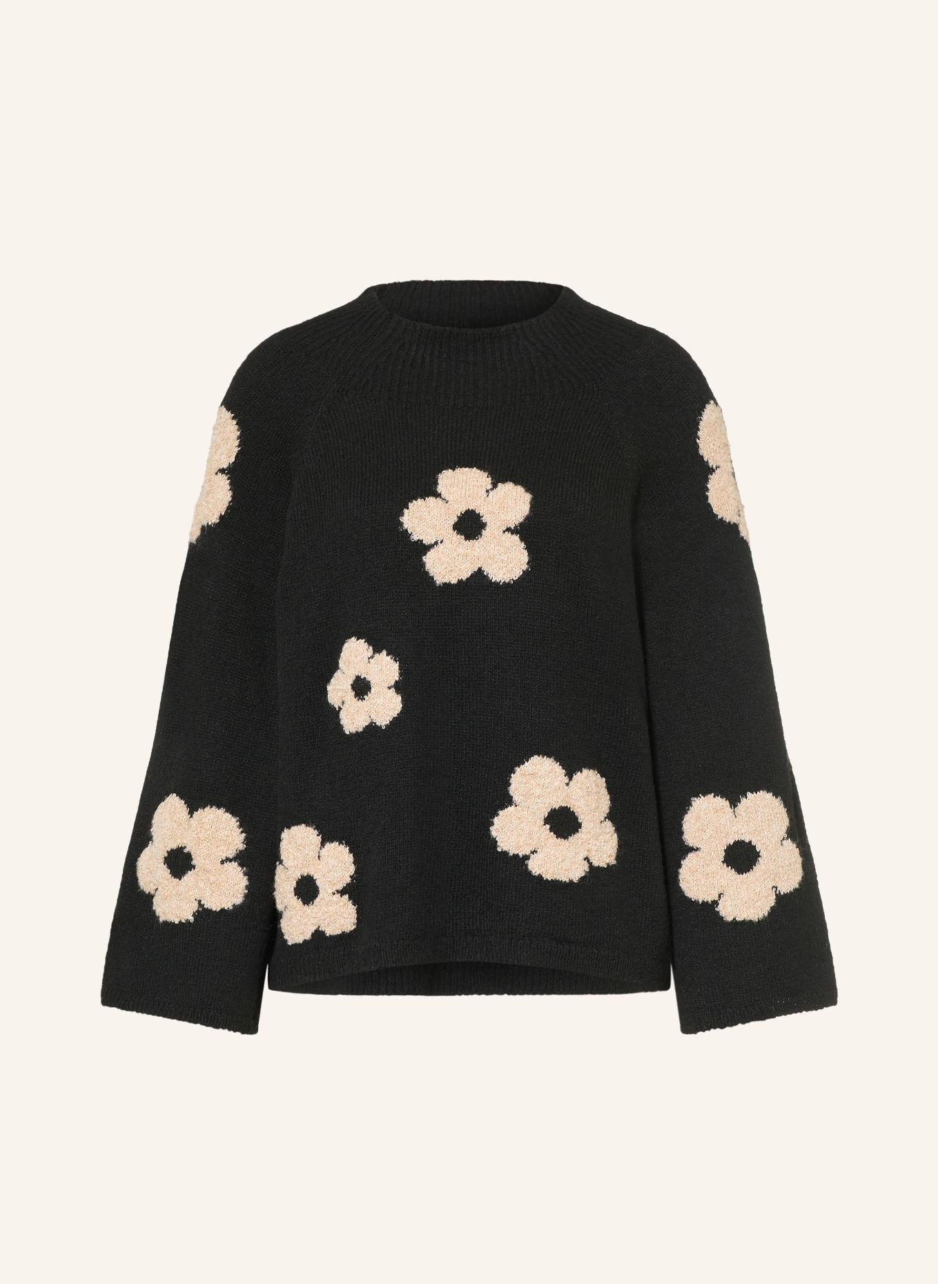 MORE & MORE Pullover: SCHWARZ / CREME