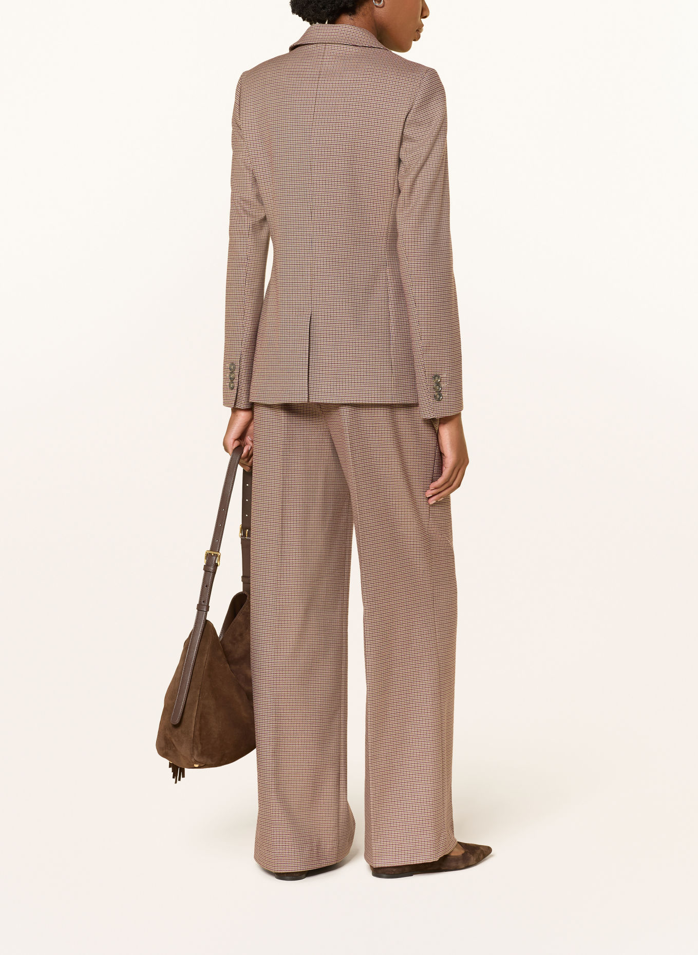 MORE & MORE Blazer: LIGHT BROWN / DARK RED / BLUE