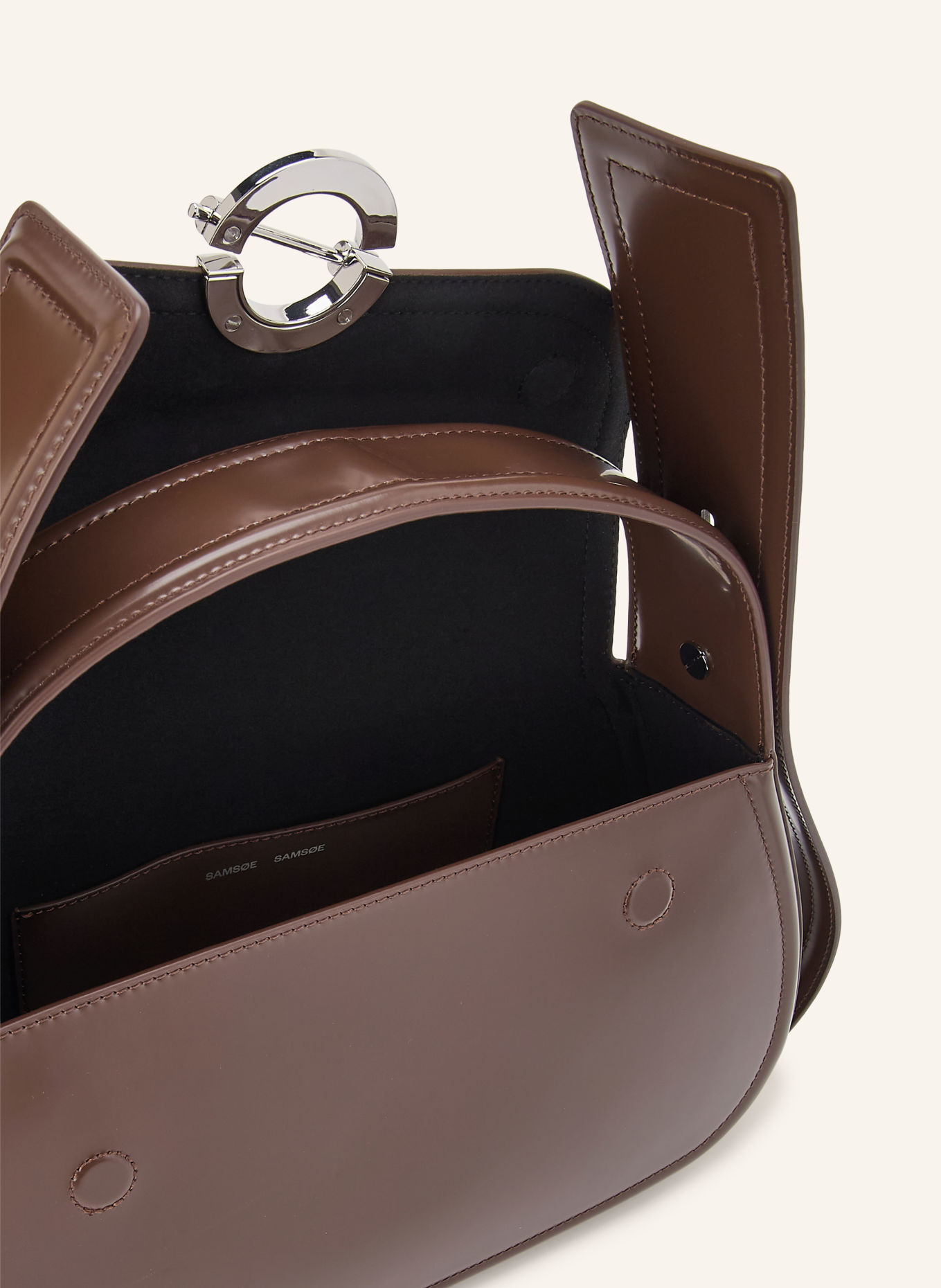 SAMSØE SAMSØE SAHERO Handbag: BROWN / SILVER