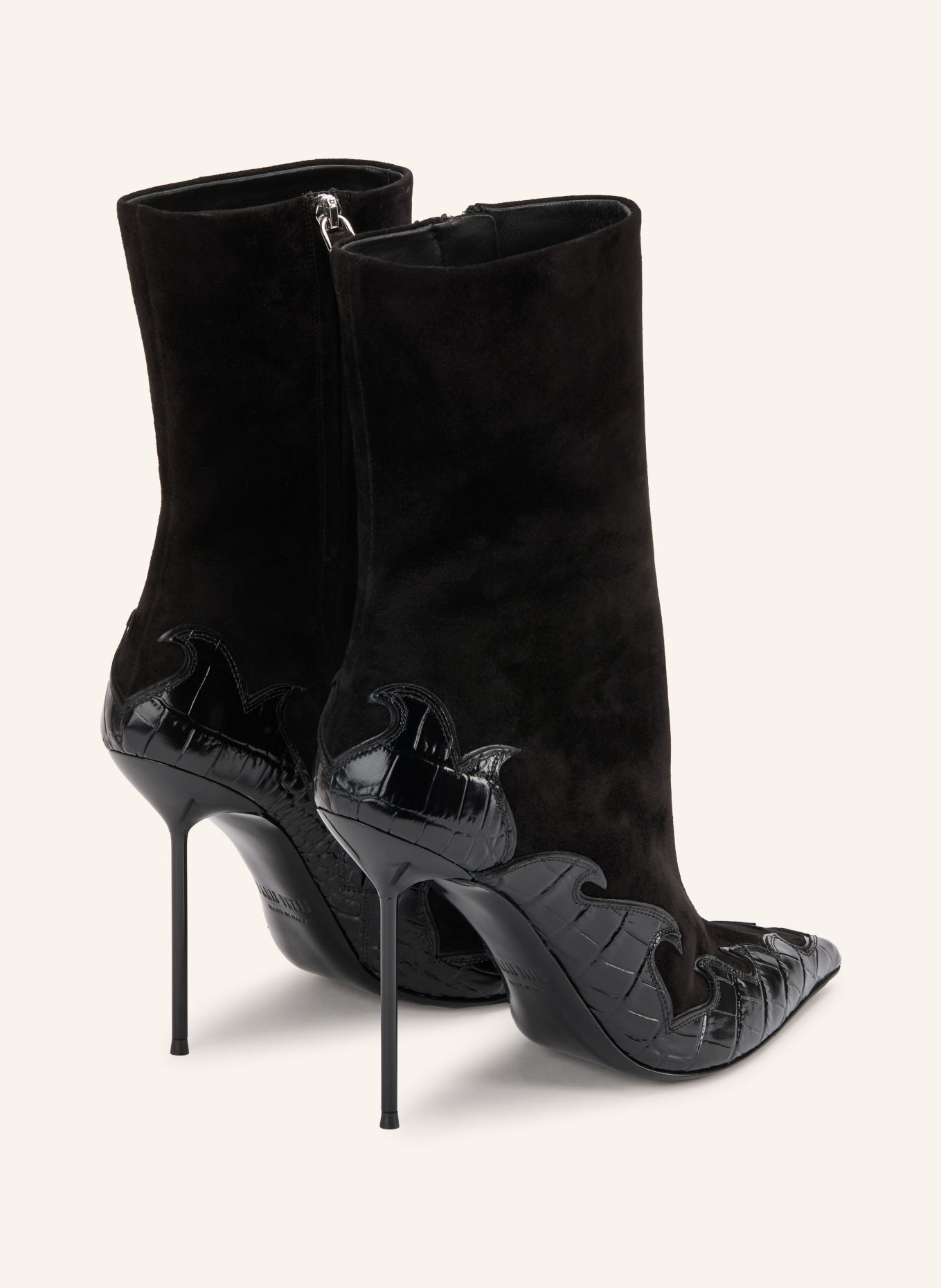 PARIS TEXAS LIDIA QUEEN OF HEARTS Ankle boots: BLACK