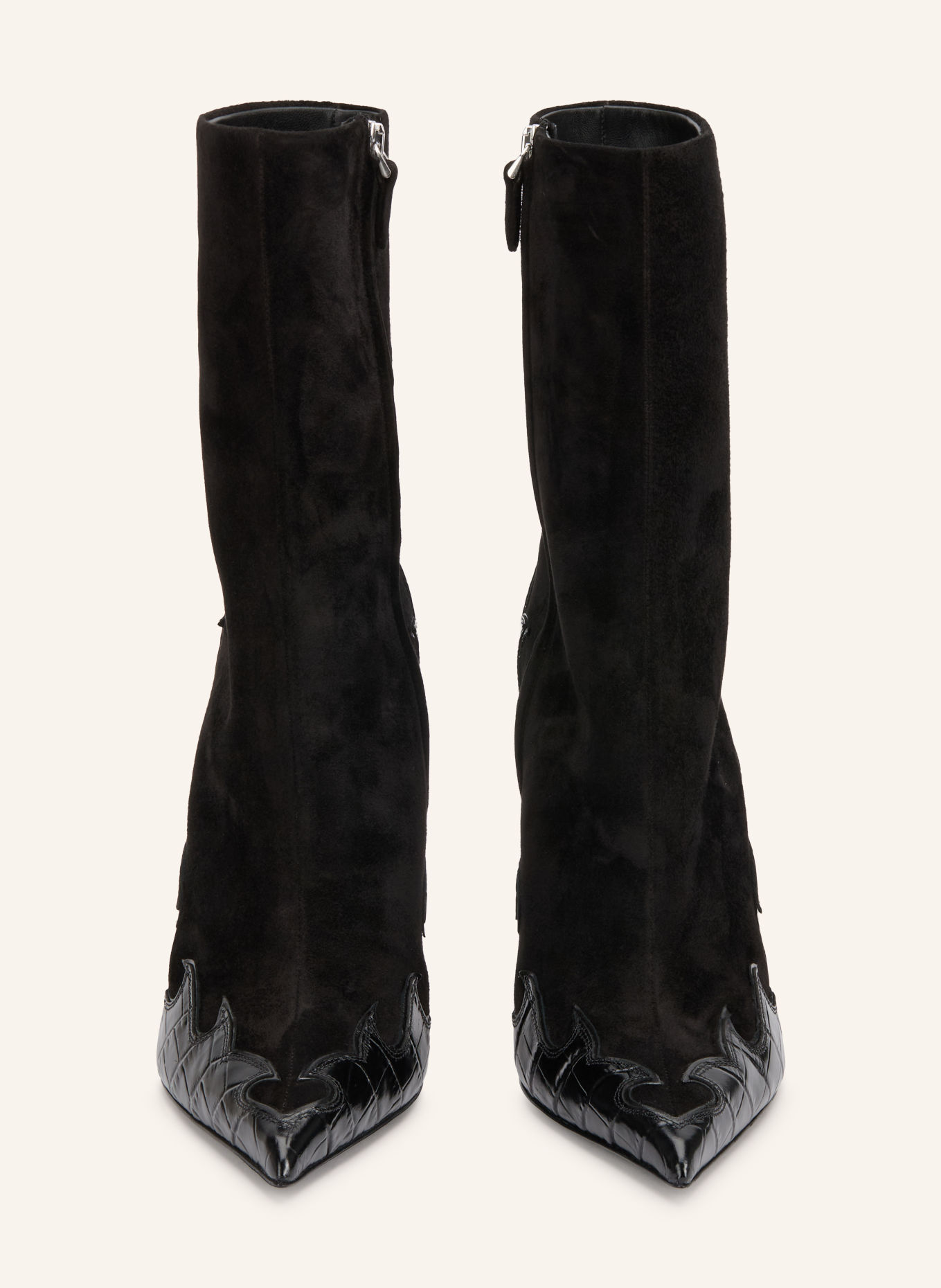 PARIS TEXAS LIDIA QUEEN OF HEARTS Ankle boots: BLACK