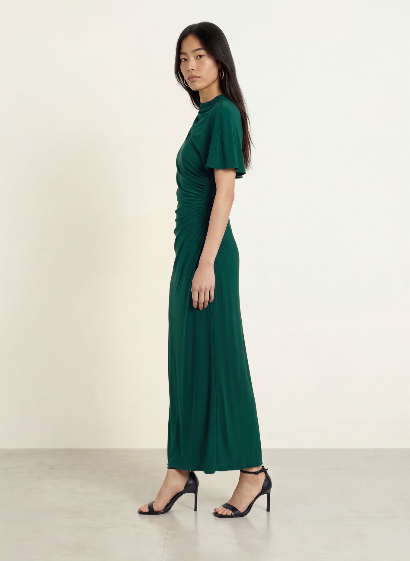 ADRIANNA PAPELL Evening dress with cutouts: GREEN