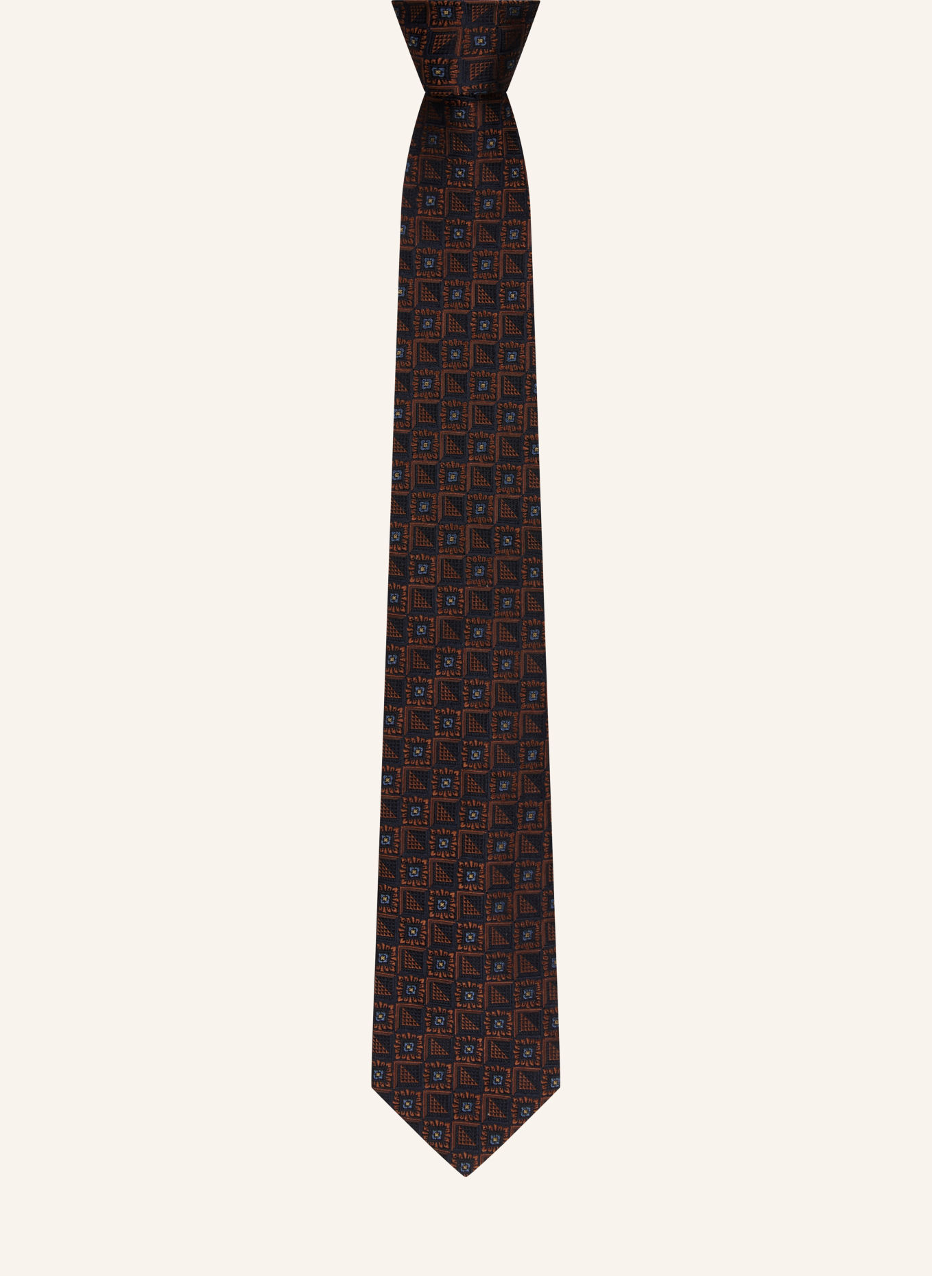 Blick ALBERT Tie: DARK BLUE / BROWN