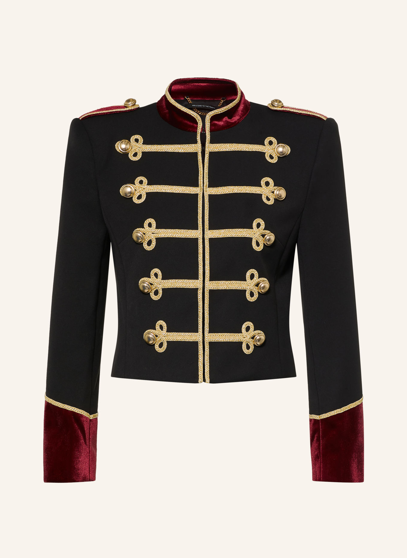 RETROFÊTE DINUBA Blazer: BLACK / GOLD / DARK RED