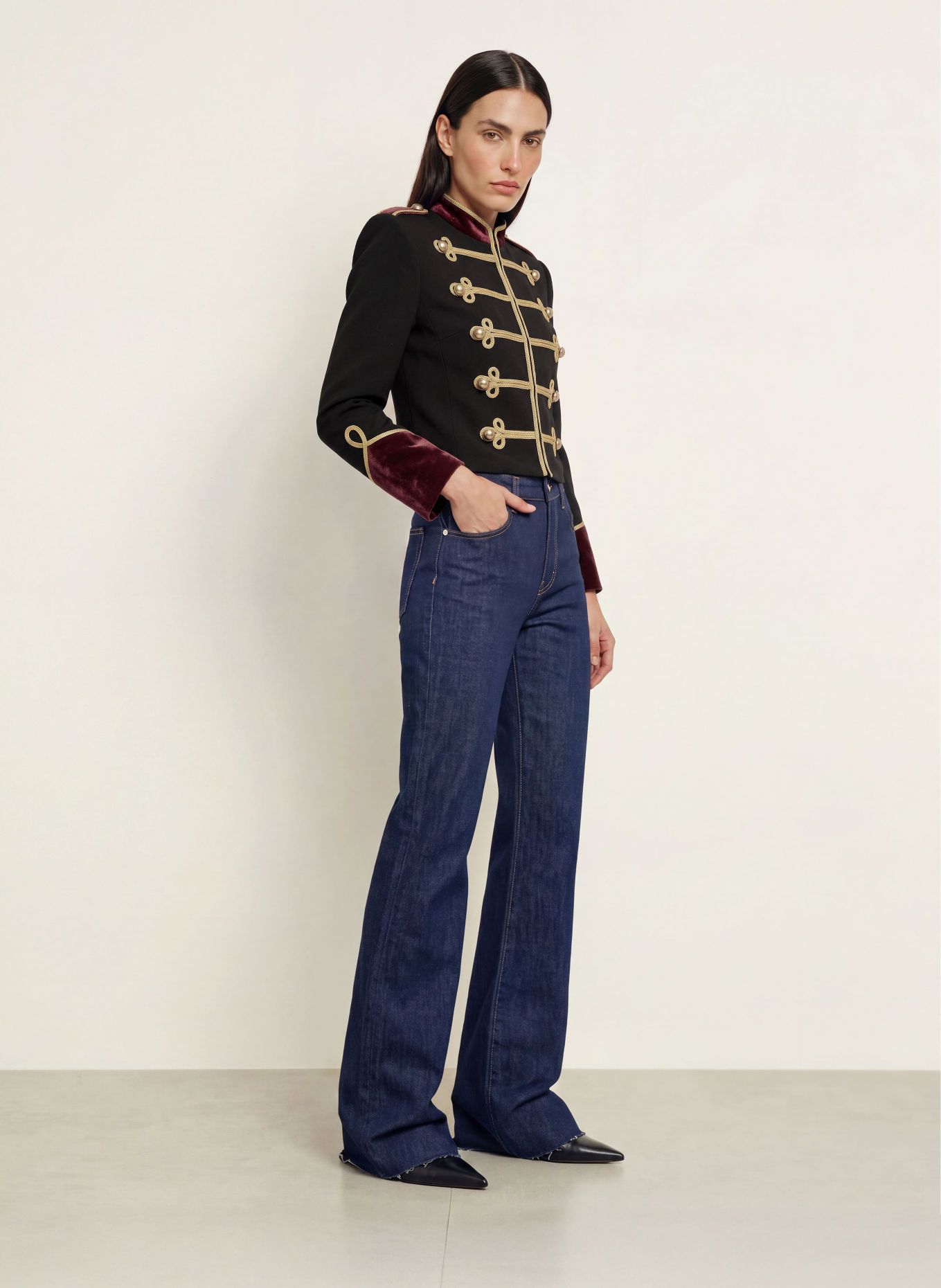 RETROFÊTE DINUBA Blazer: BLACK / GOLD / DARK RED