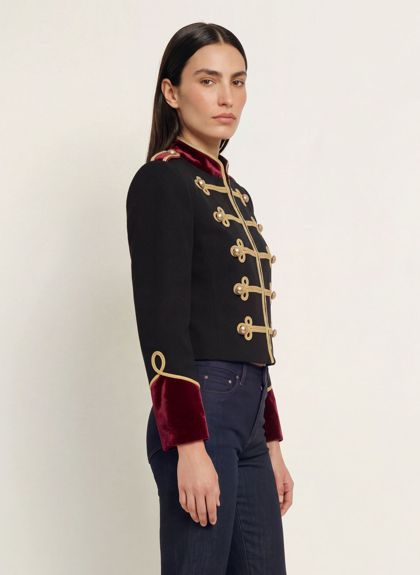 RETROFÊTE DINUBA Blazer: BLACK / GOLD / DARK RED