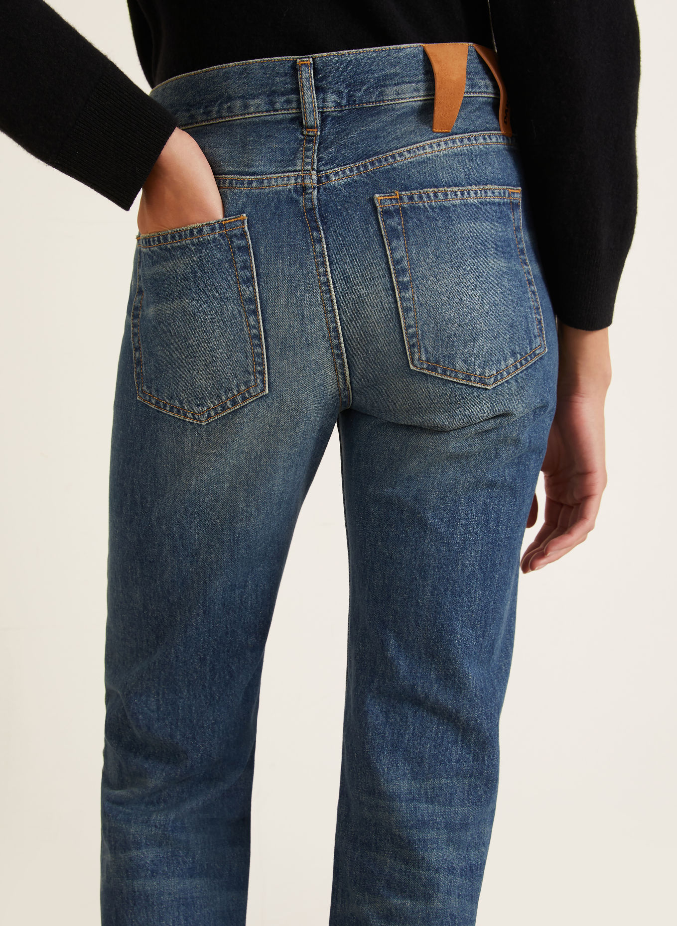 DARKPARK Straight jeans NEW MARION: W089 MEDIUM WASH WRINKLE