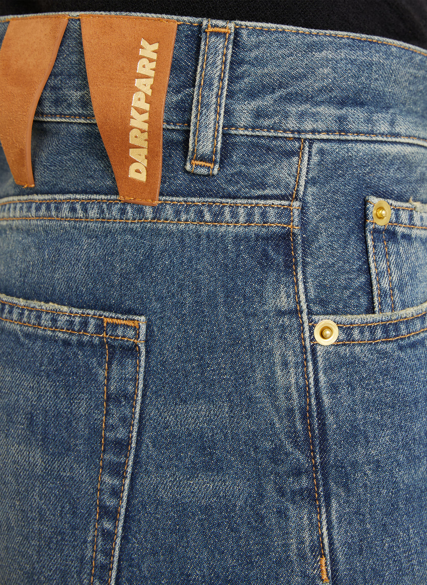 DARKPARK Straight jeans NEW MARION: W089 MEDIUM WASH WRINKLE
