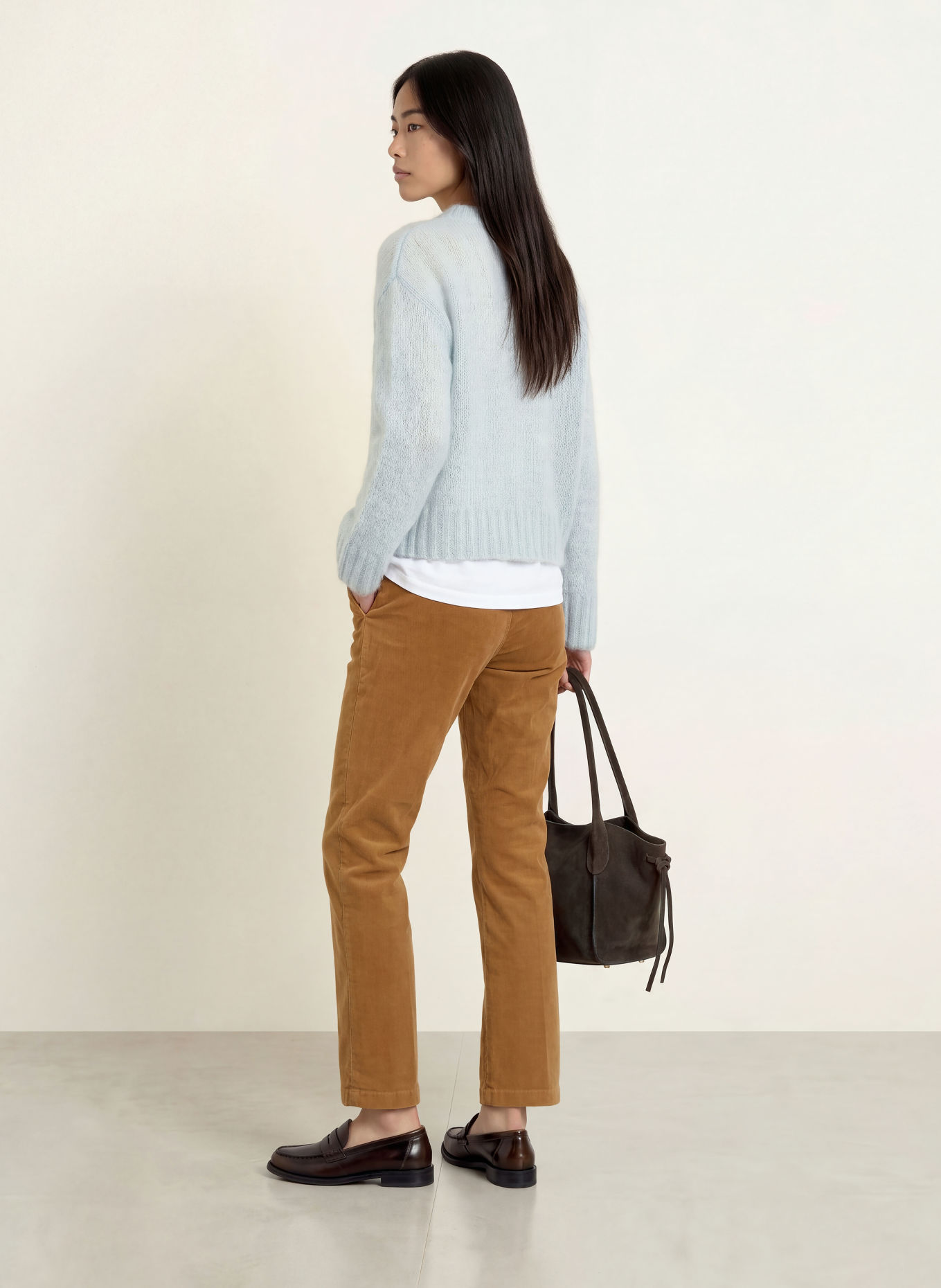 MAC 7/8-Chino aus Cord: BRAUN