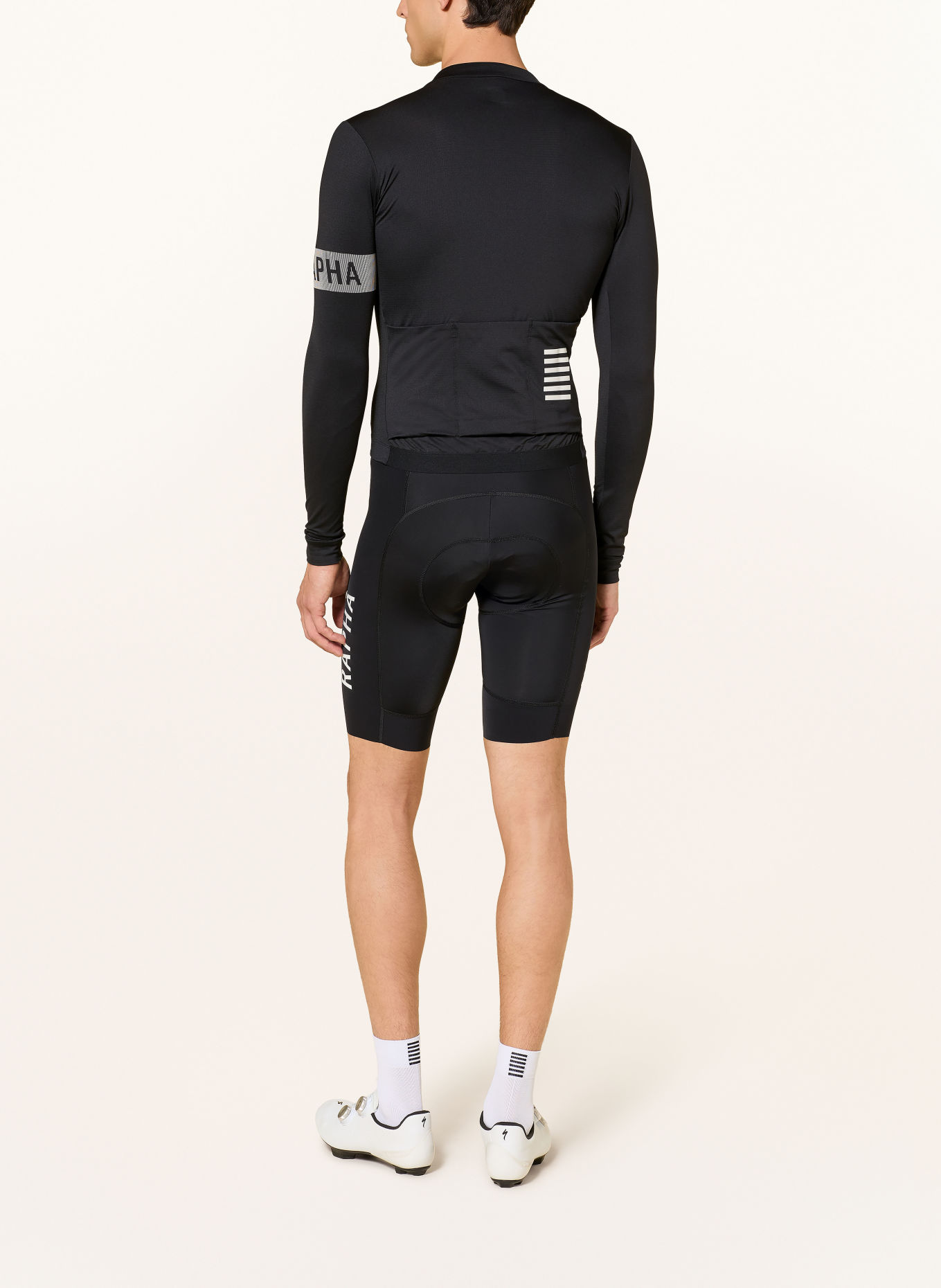 Rapha Koszulka rowerowa PRO TEAM LONG SLEEVE MIDWEIGHT JERSEY II: CZARNY / BIAŁY