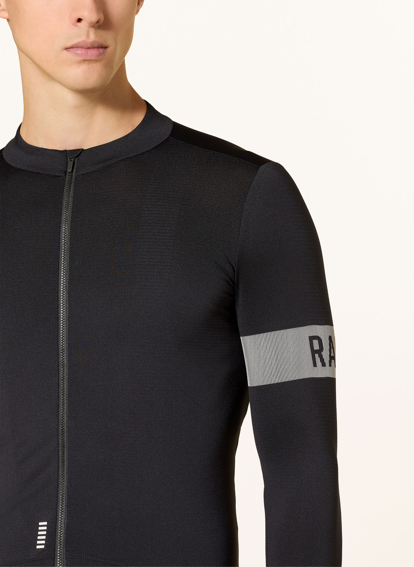 Rapha Koszulka rowerowa PRO TEAM LONG SLEEVE MIDWEIGHT JERSEY II: CZARNY / BIAŁY