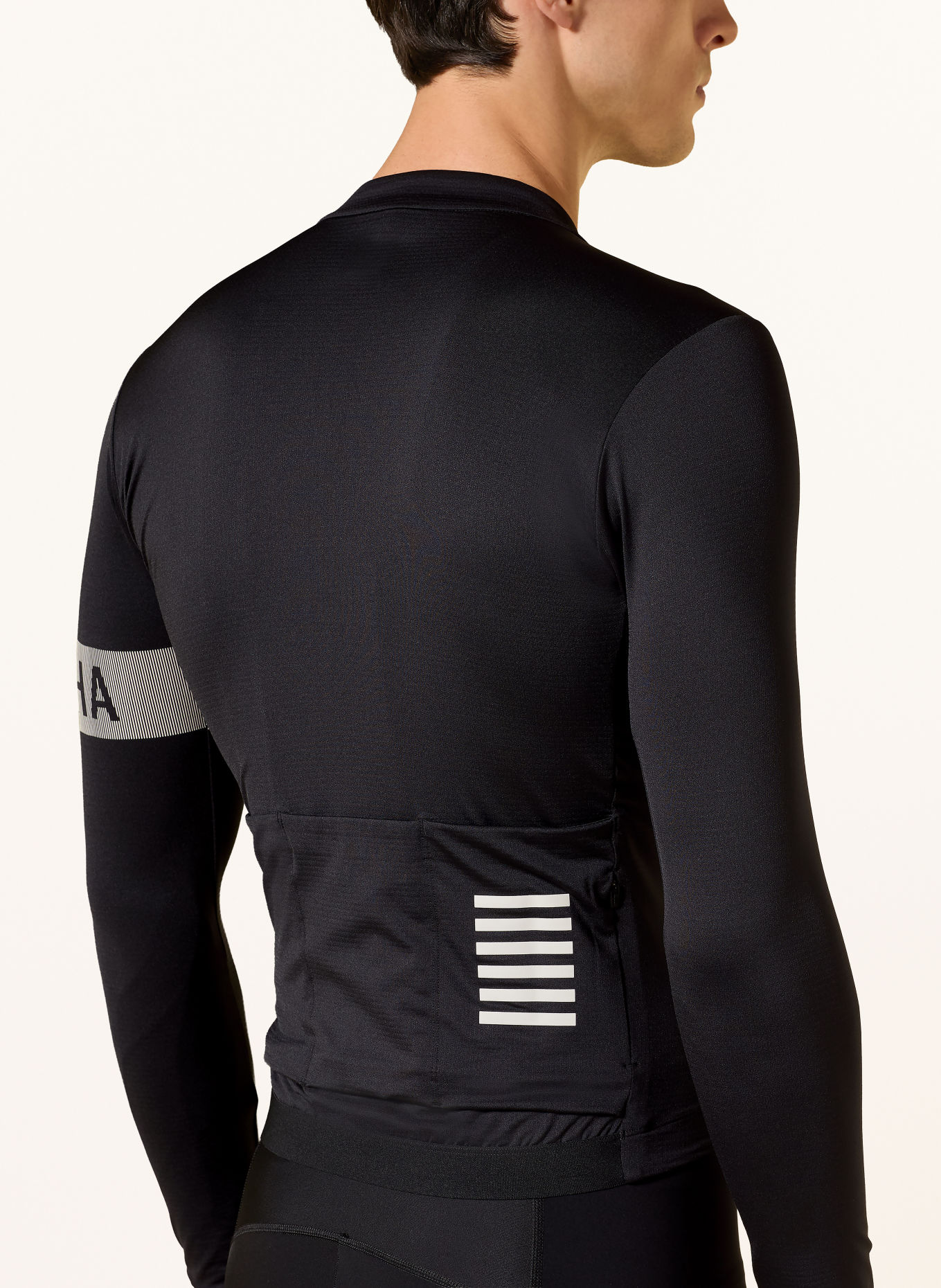 Rapha Koszulka rowerowa PRO TEAM LONG SLEEVE MIDWEIGHT JERSEY II: CZARNY / BIAŁY