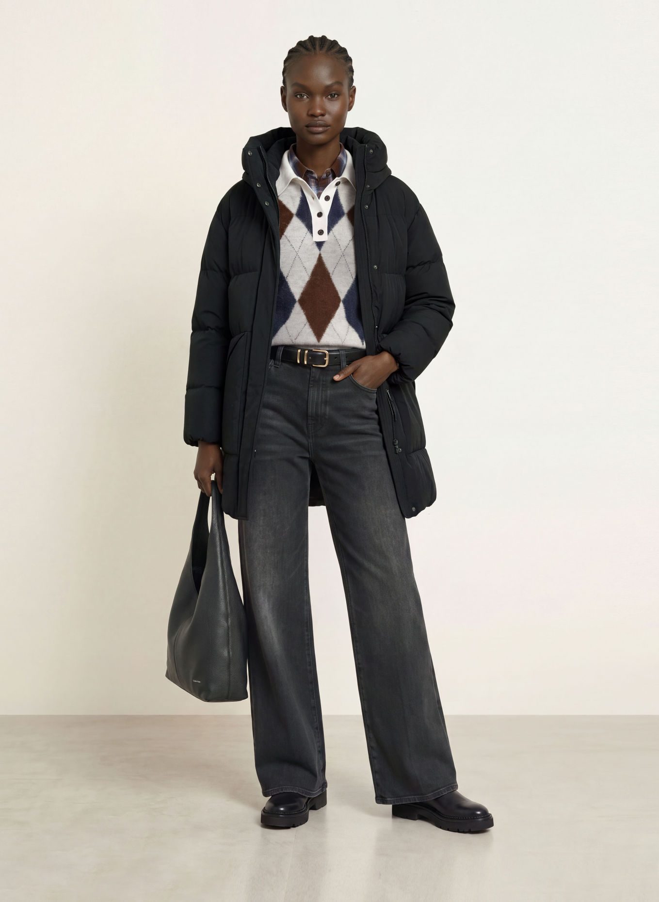 WOOLRICH Donsmantel MADISON: ZWART
