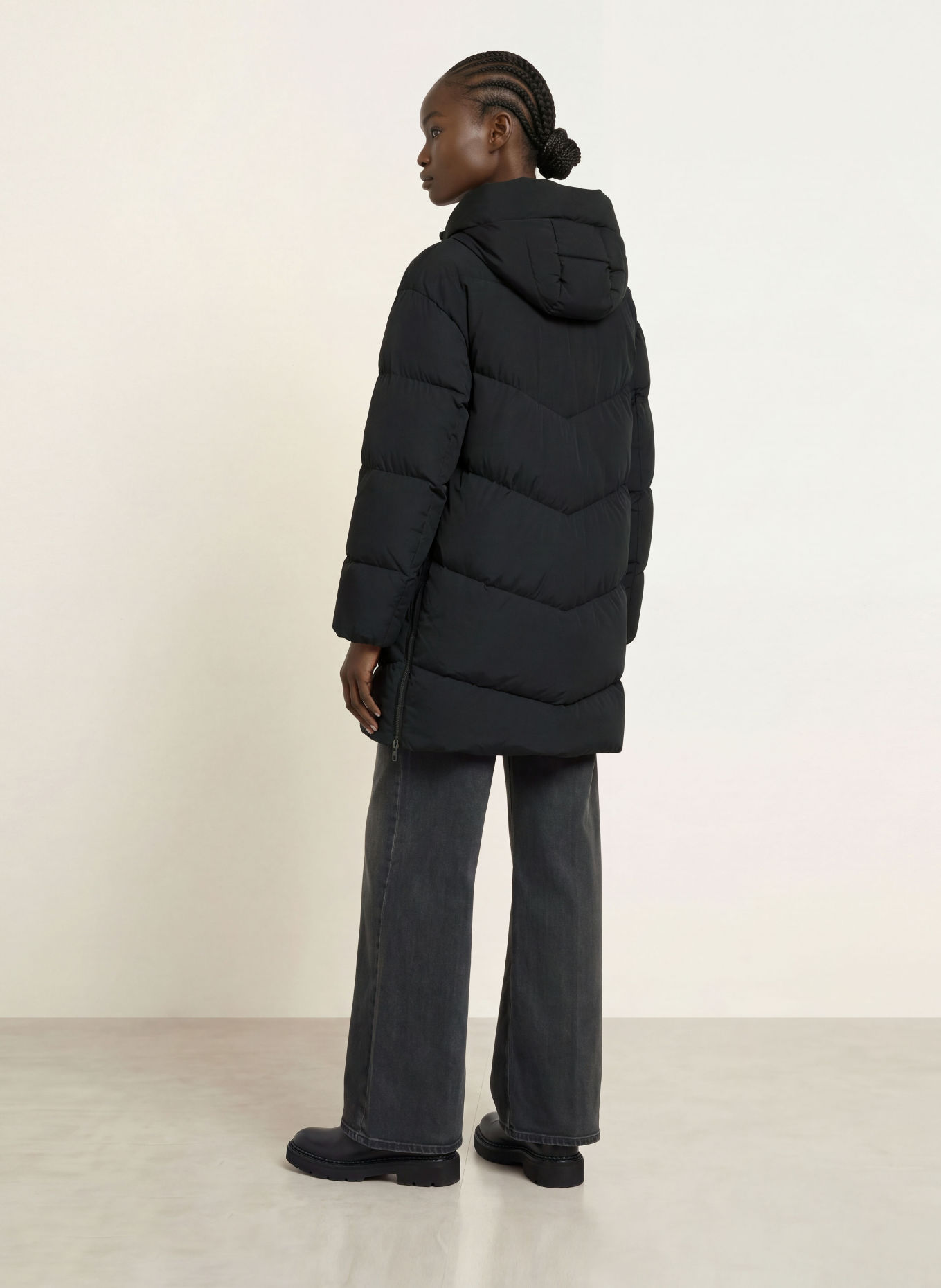 WOOLRICH Donsmantel MADISON: ZWART