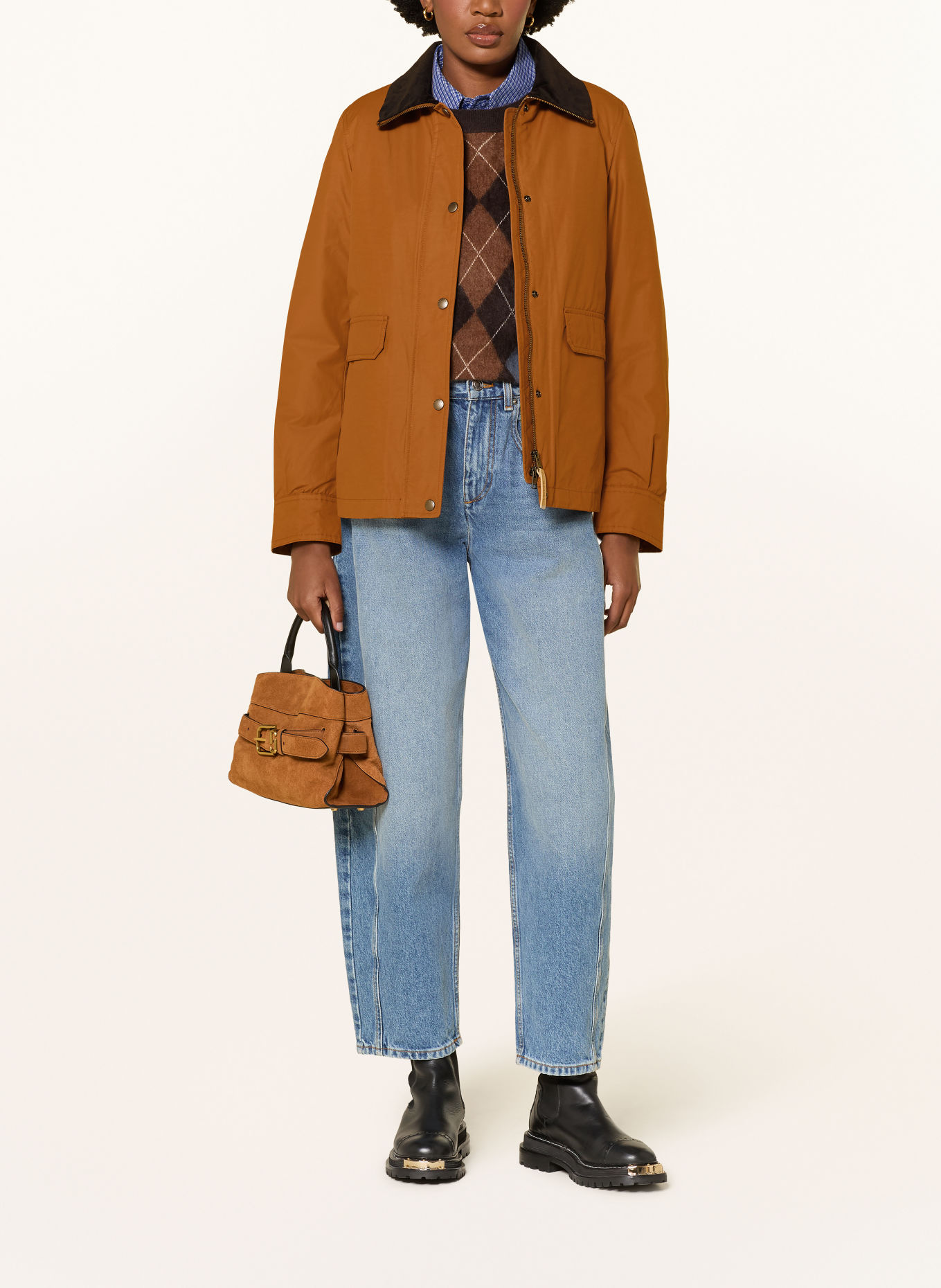 WOOLRICH Veste saharienne: COGNAC