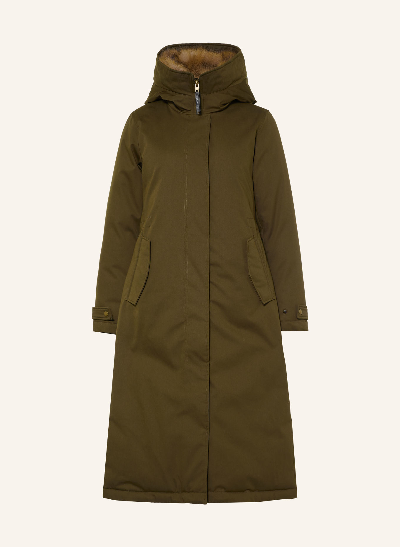 WOOLRICH Down coat: KHAKI