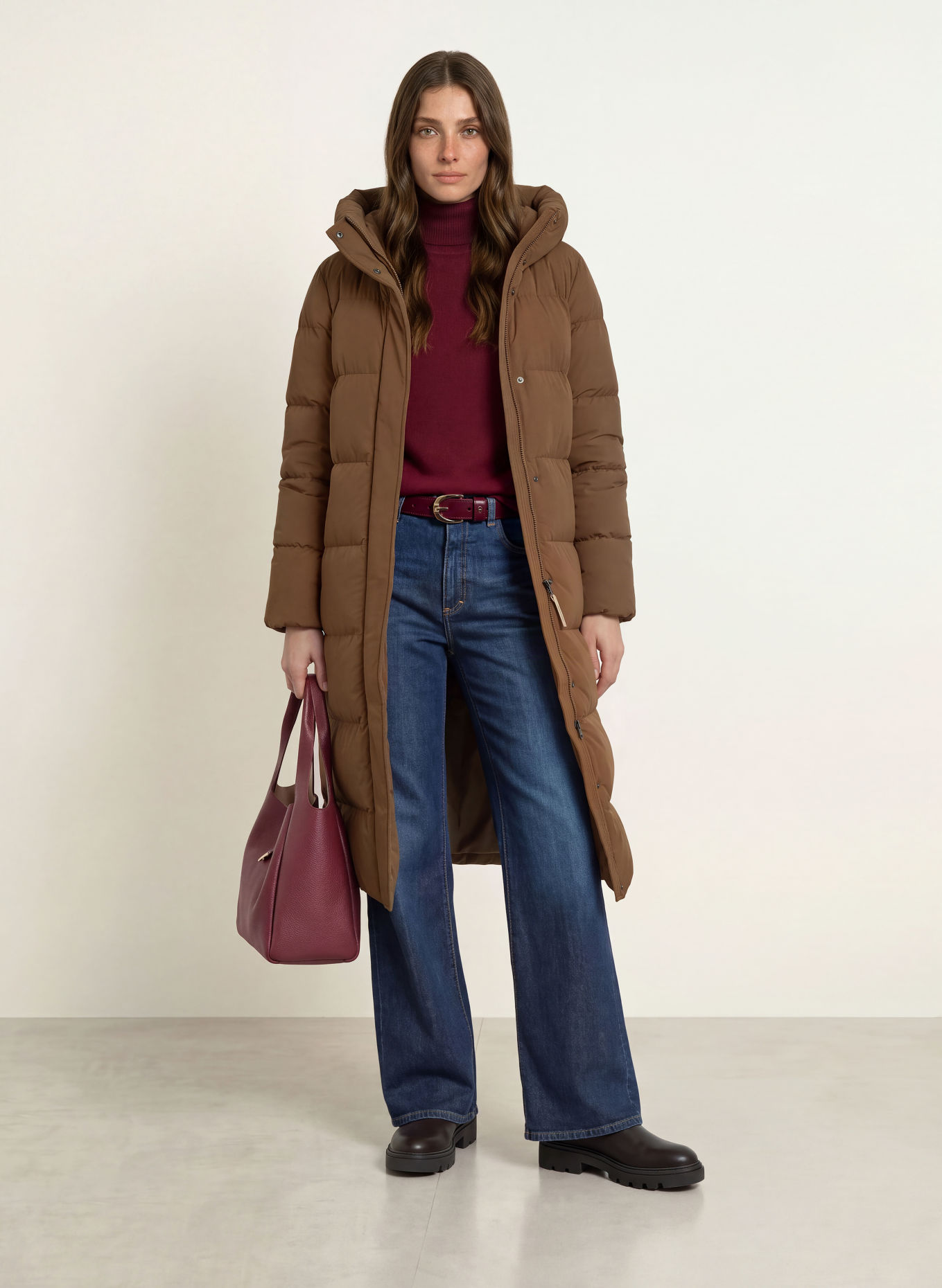 WOOLRICH MADISON Down coat: BROWN