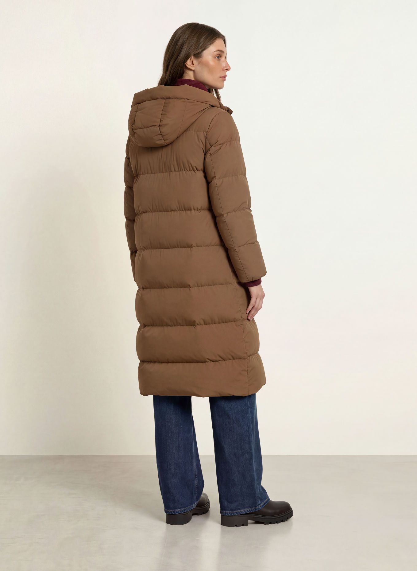 WOOLRICH MADISON Down coat: BROWN