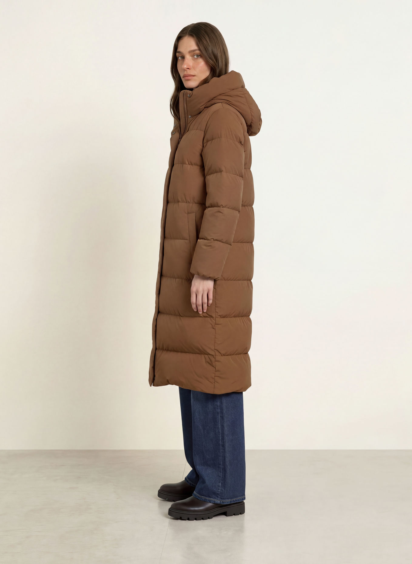 WOOLRICH MADISON Down coat: BROWN