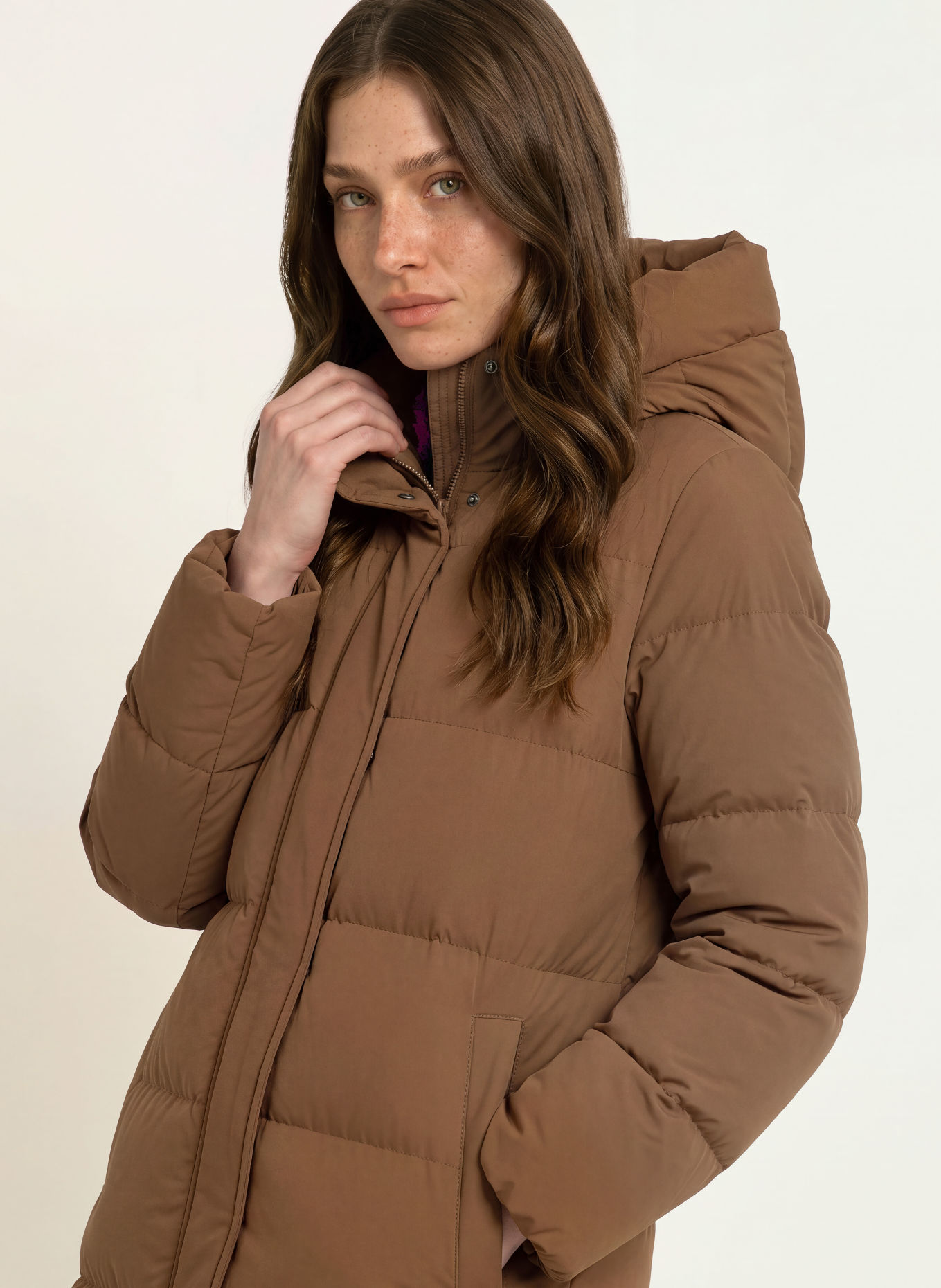 WOOLRICH MADISON Down coat: BROWN