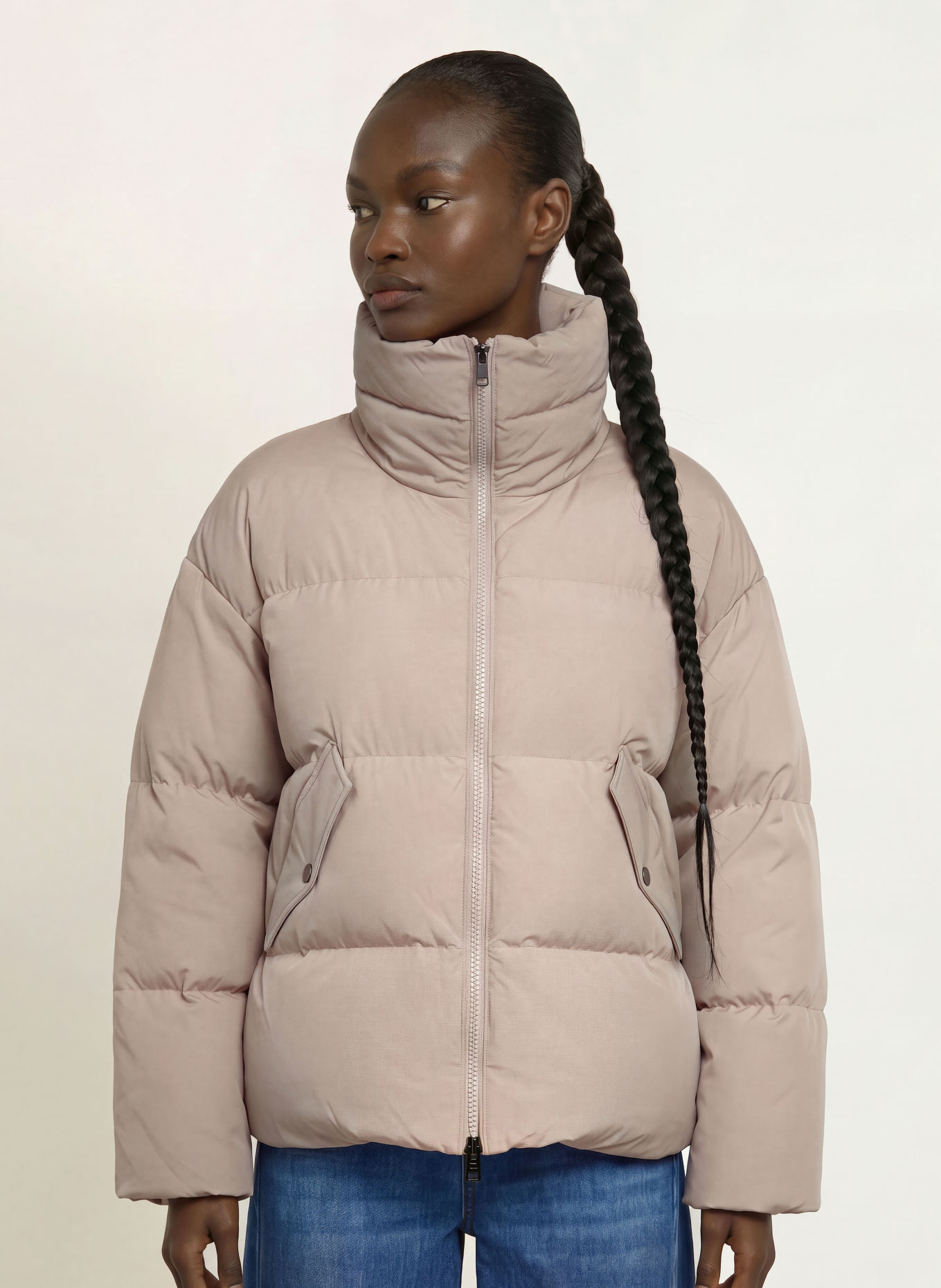 WOOLRICH KELLY Down Jacket: LIGHT GRAY